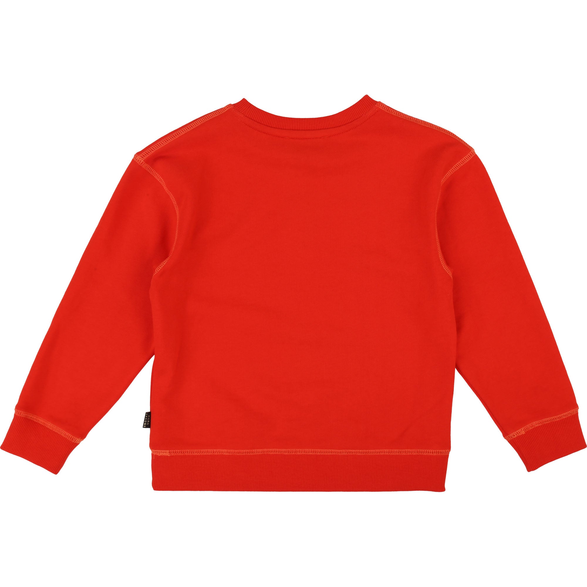 Boys Orange Red Cotton Sweater
