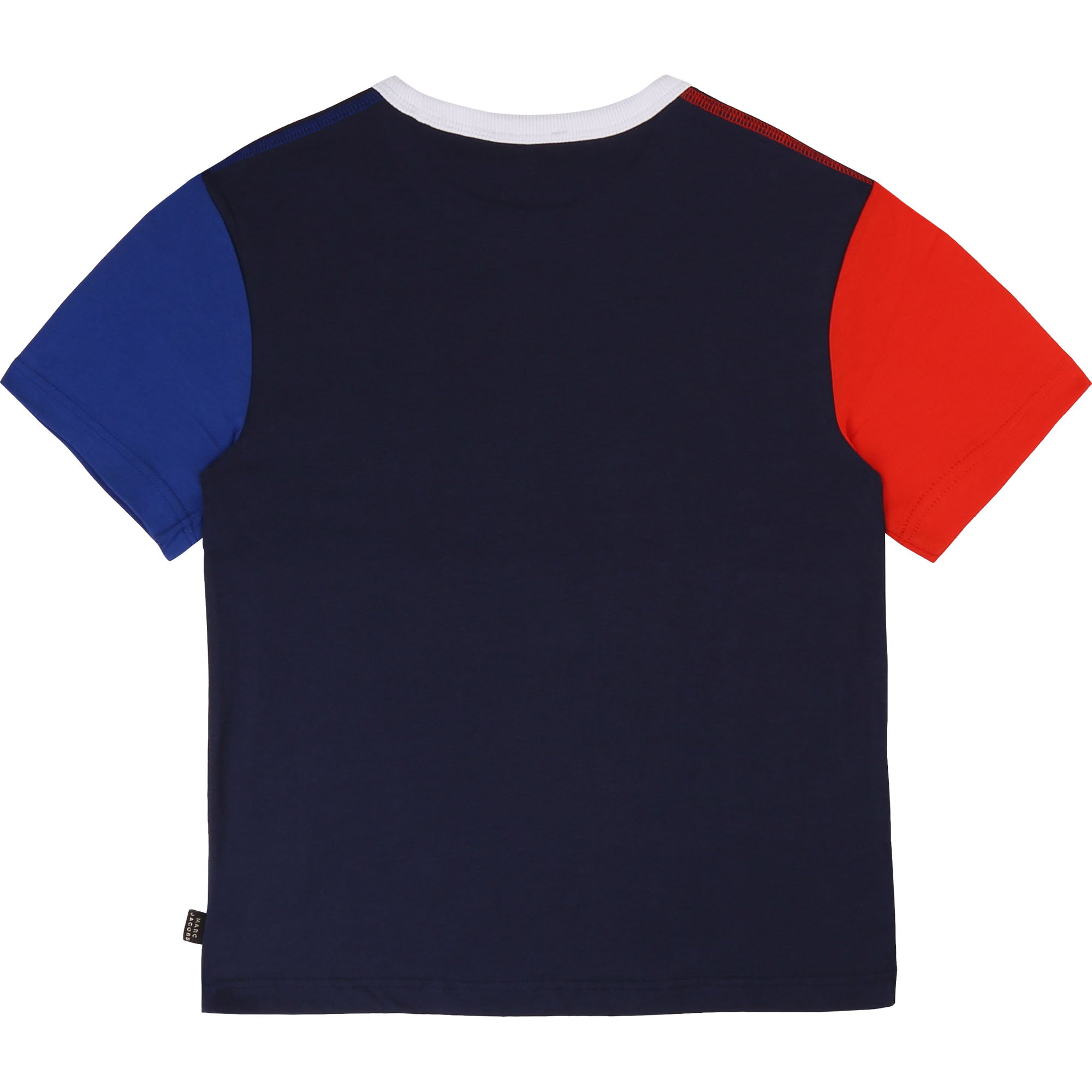 Boys Navy & Red Cotton T-shirt