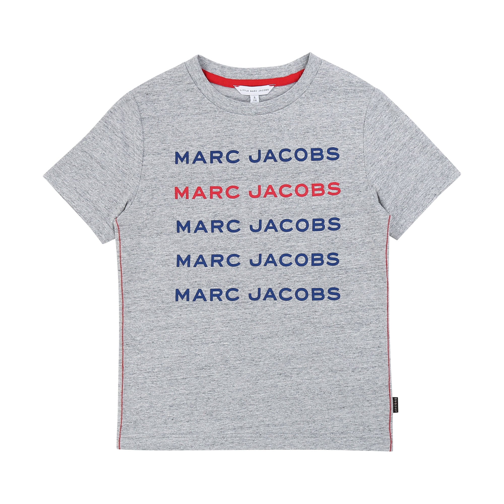Boys Grey Logo Cotton T-shirt