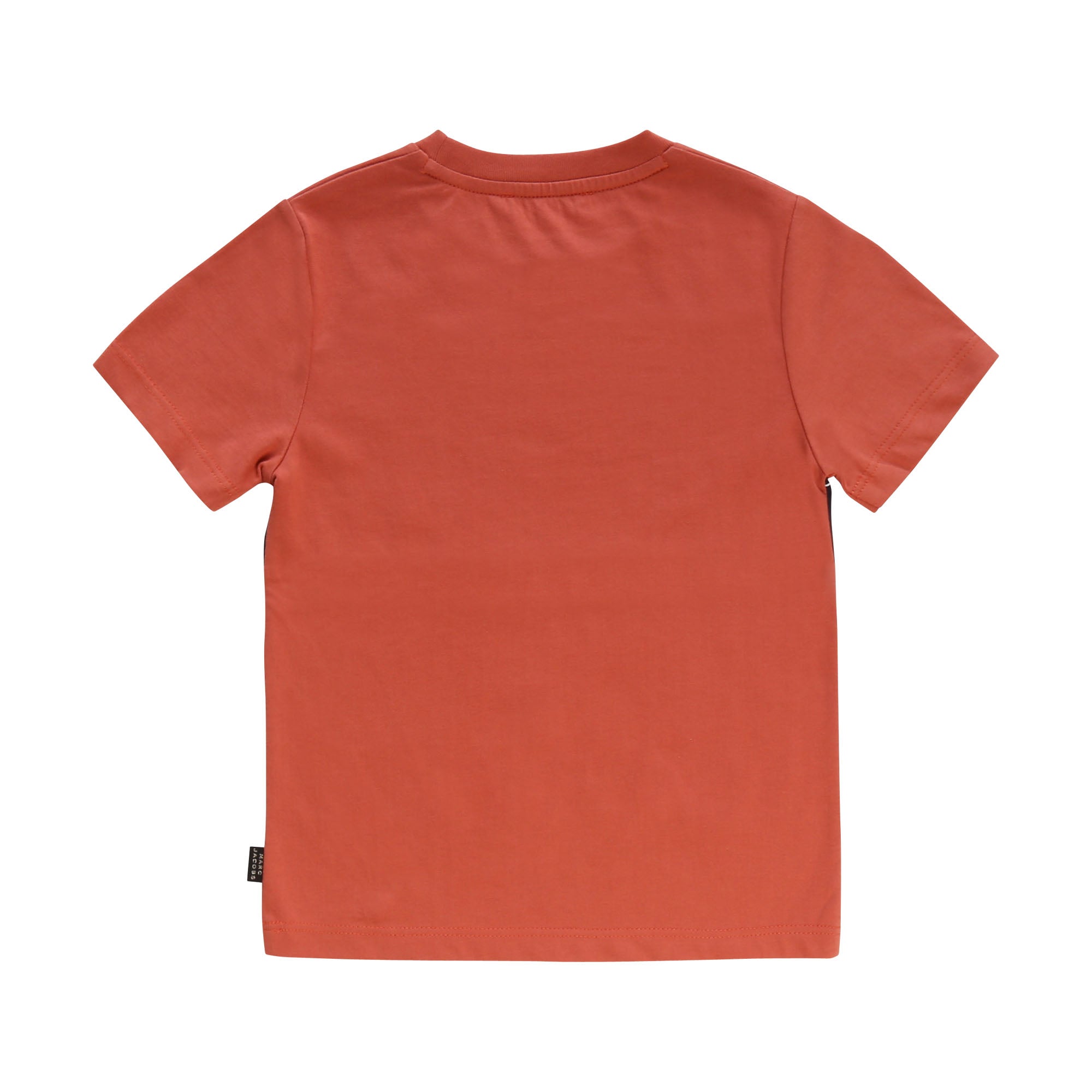 Boys Orange Logo Cotton T-shirt