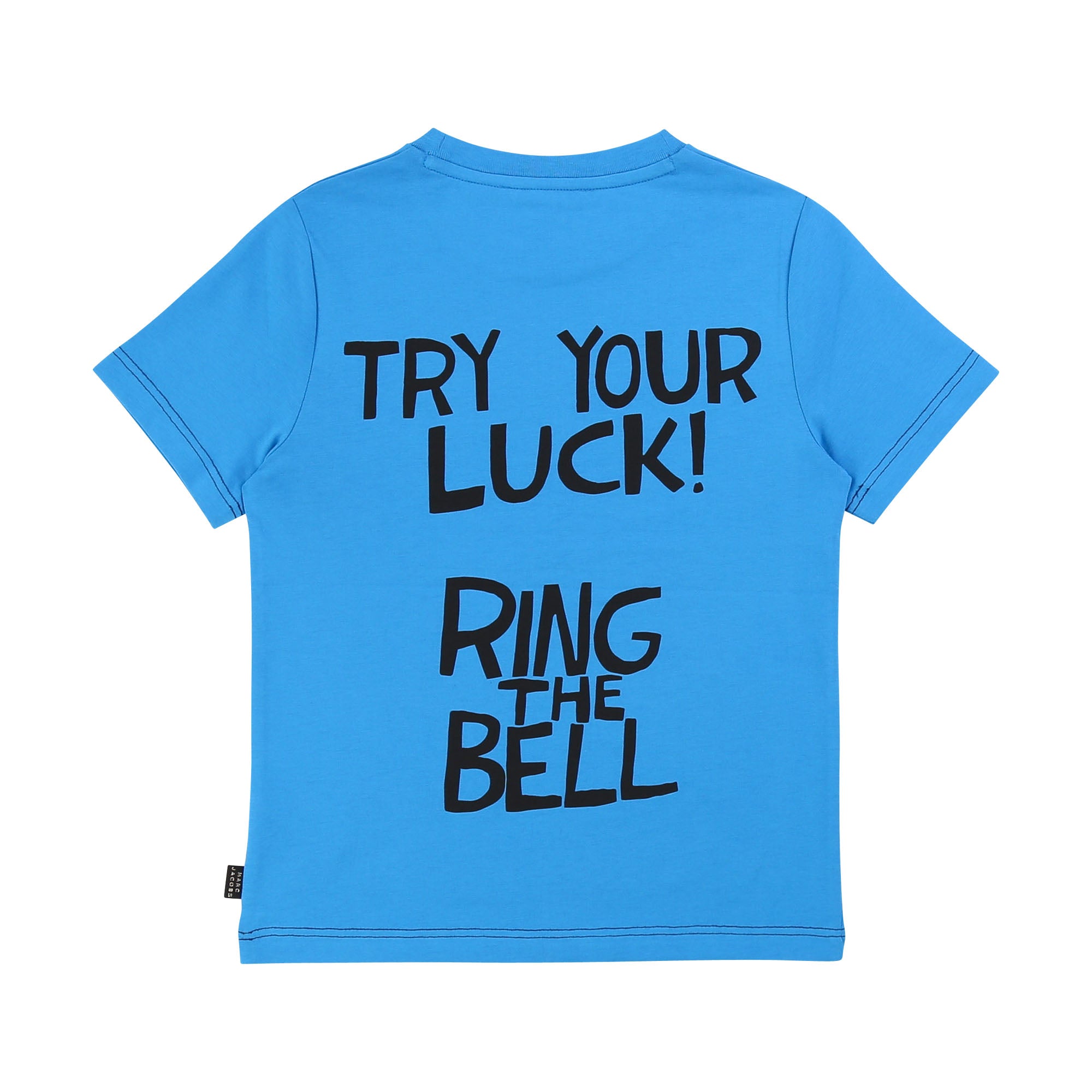 Boys Blue Pattern Cotton T-shirt