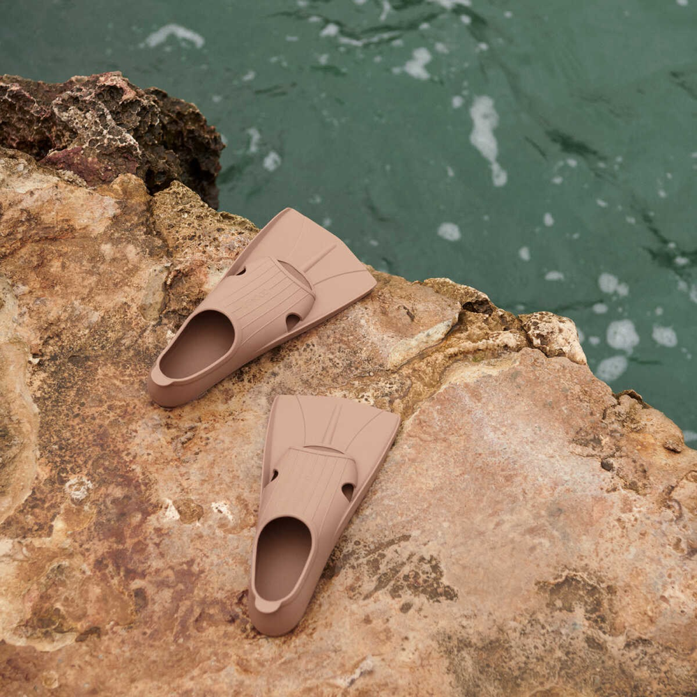 Palmes de natation marron pour garçons et filles