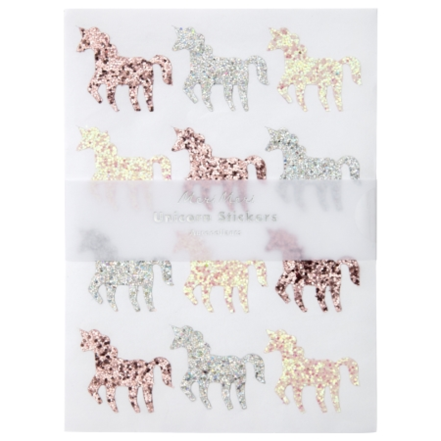 Glitter Unicorn Stickers(10 Feuilles)