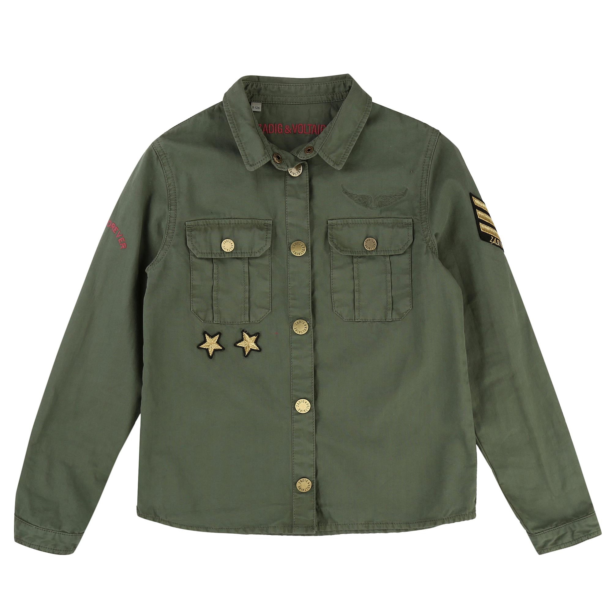 Boys & Girls Green Cotton Jacket