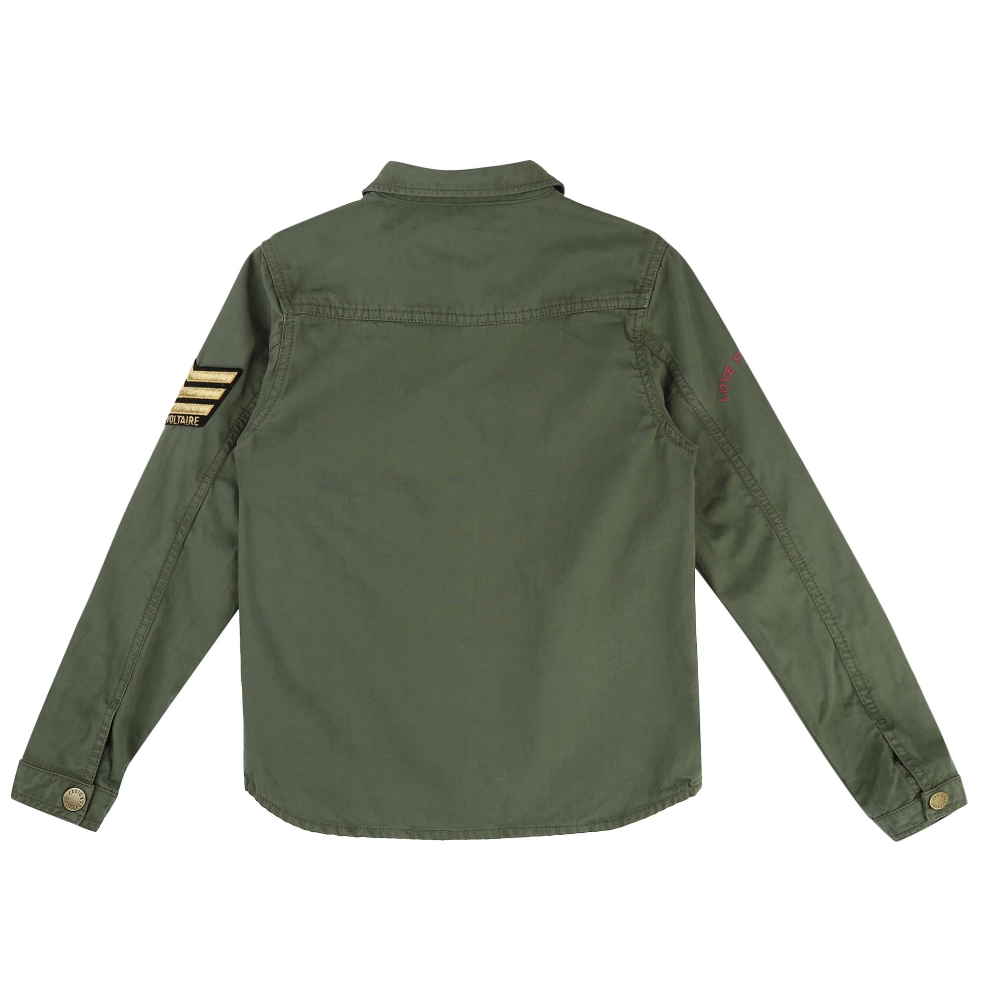 Boys & Girls Green Cotton Jacket