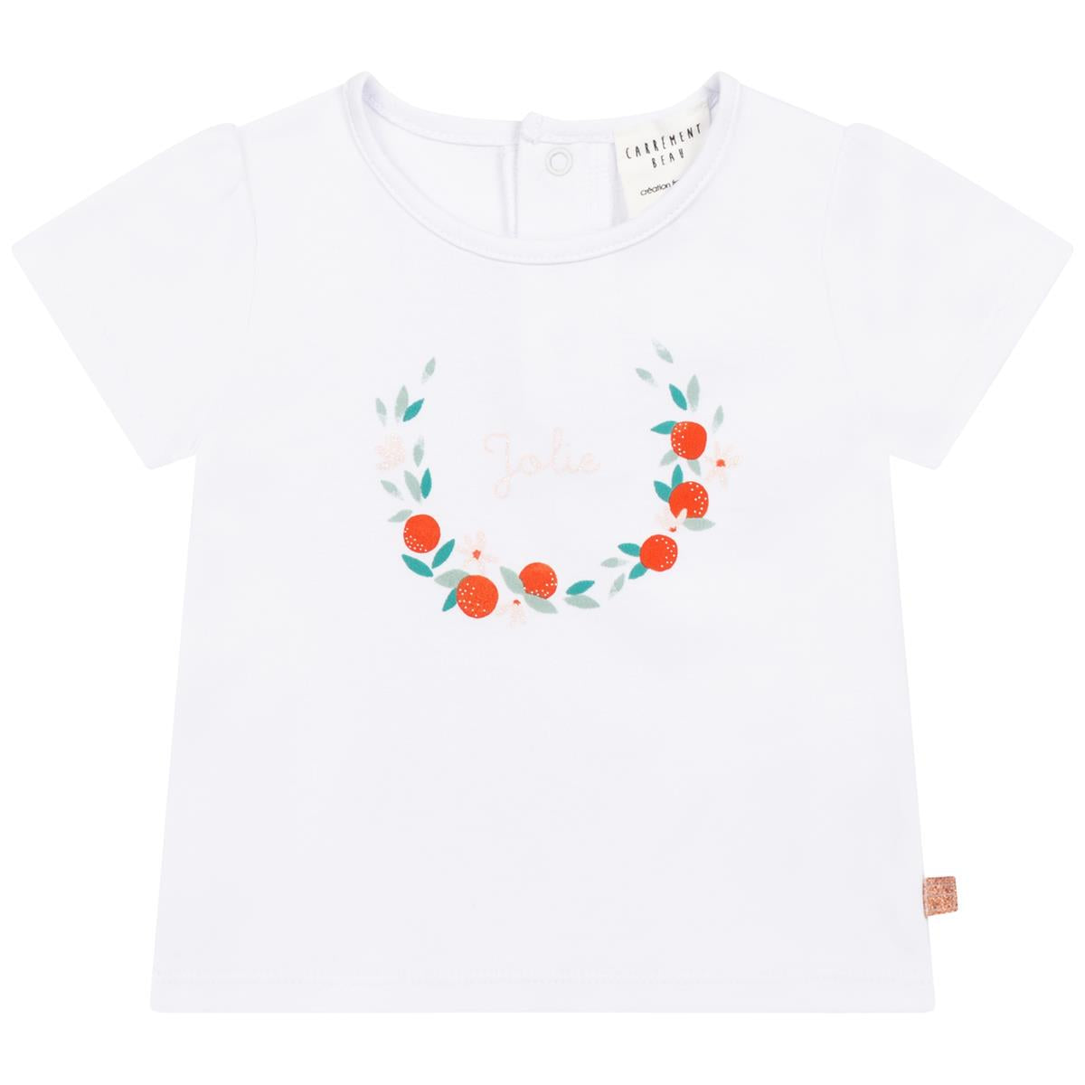 T-shirts blancs pour bébés garçons et filles