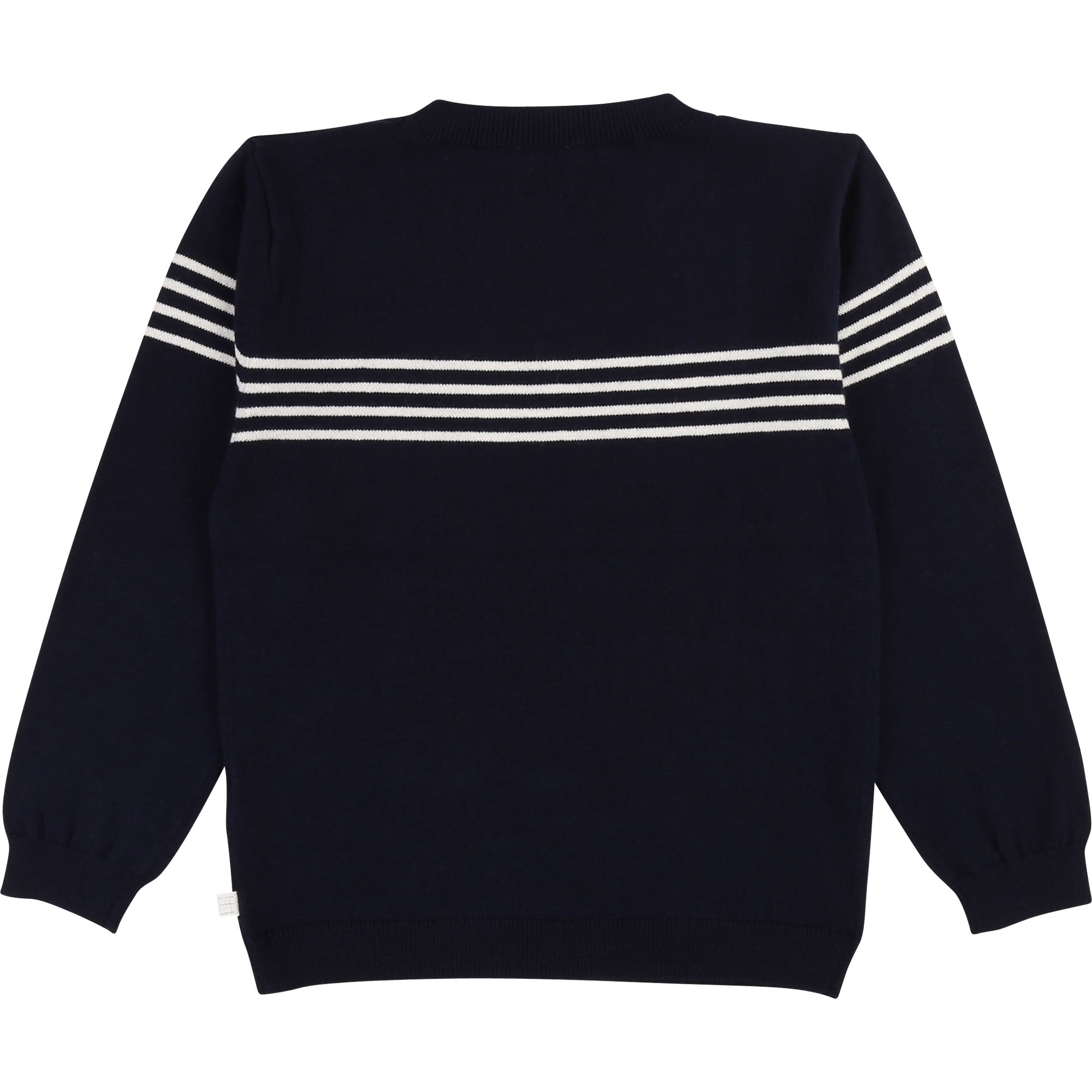 Boys Blue Logo Cotton Sweatshirt