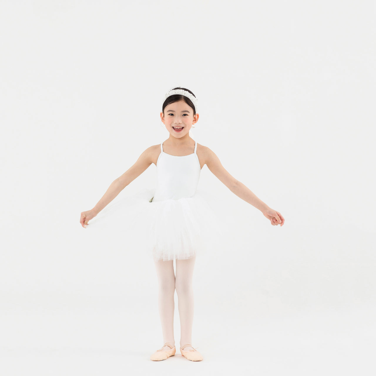 Jupon de danse blanc pour filles
