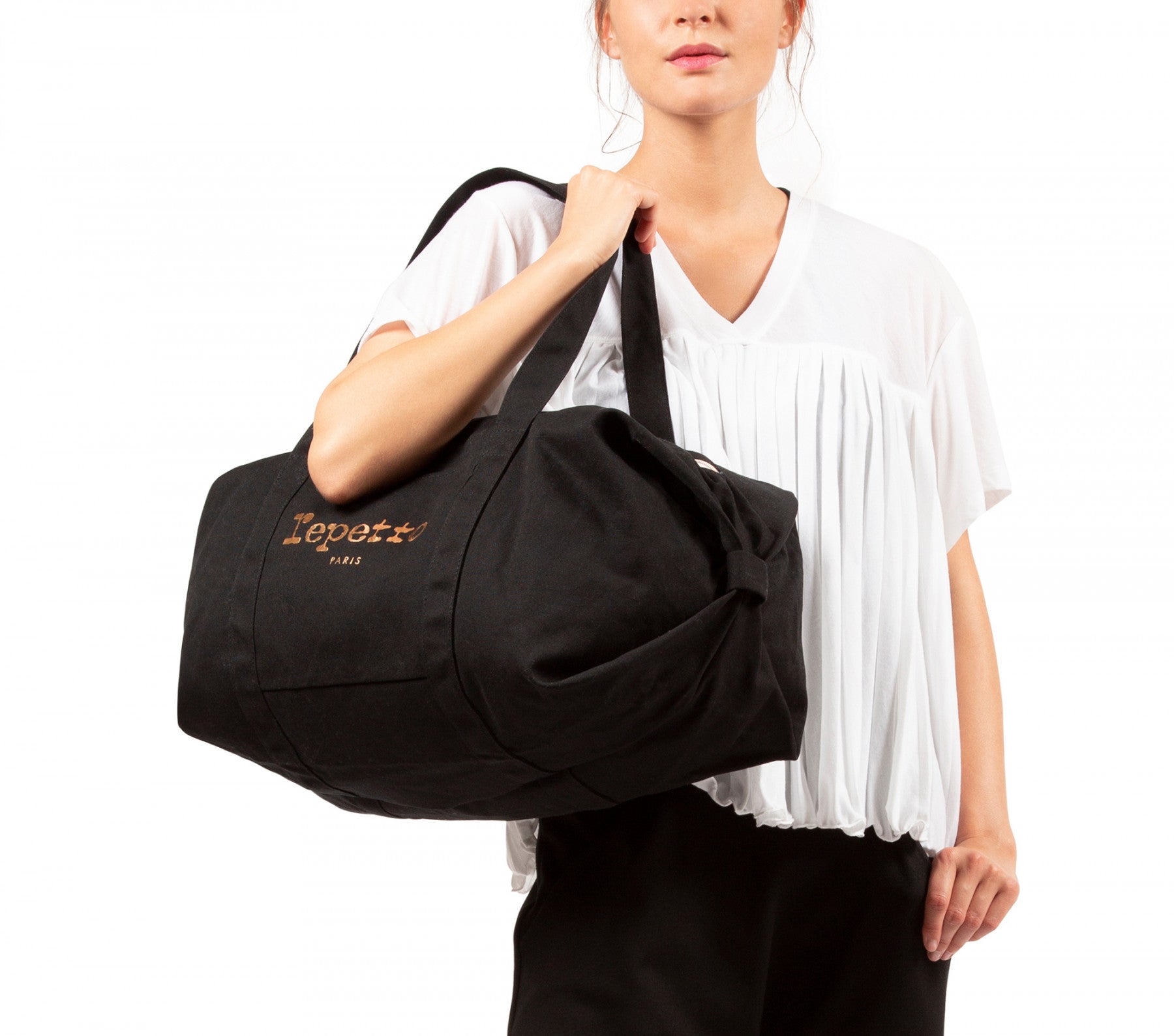 Sac de ballet noir pour filles (taille L)