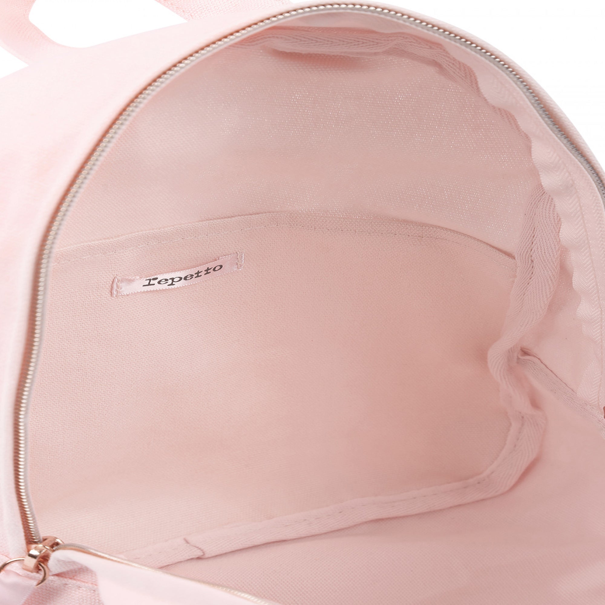 Sac à dos en coton rose pâle pour filles