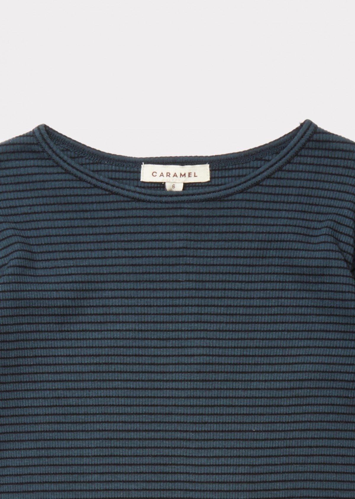 Boys & Girls Dark Blue Striped Cotton T-shirt