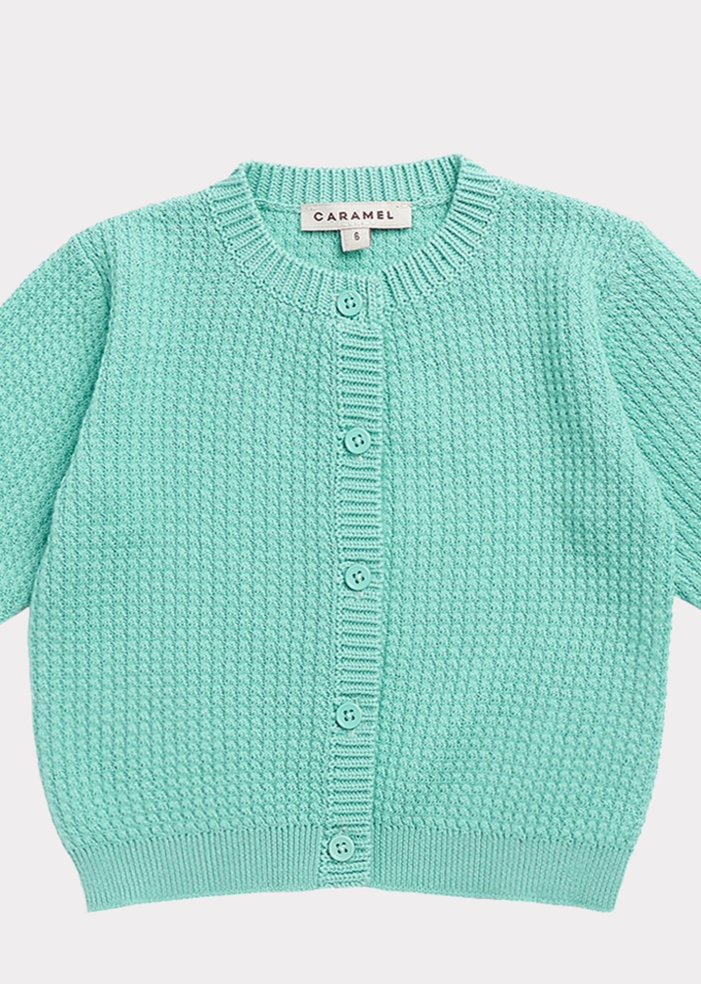 Gilet vert en coton pour bébés filles
