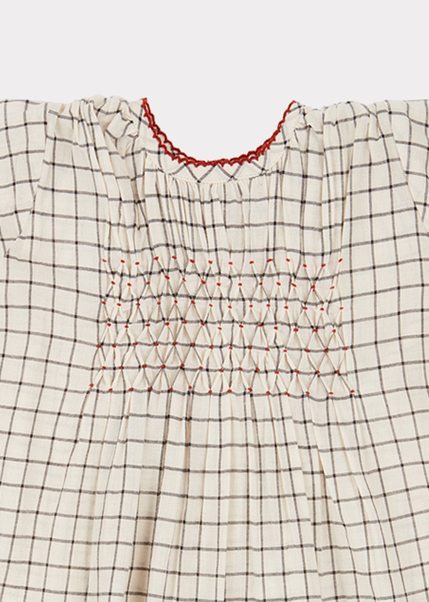 Robe à carreaux noir et blanc pour bébés filles