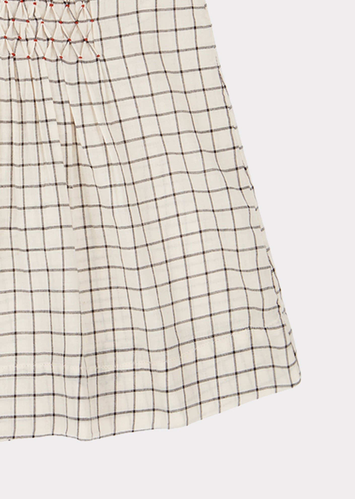 Robe à carreaux noir et blanc pour bébés filles
