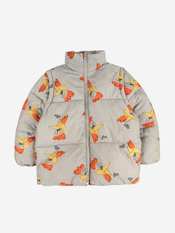 Boys & Girls Beige Padded Jacket