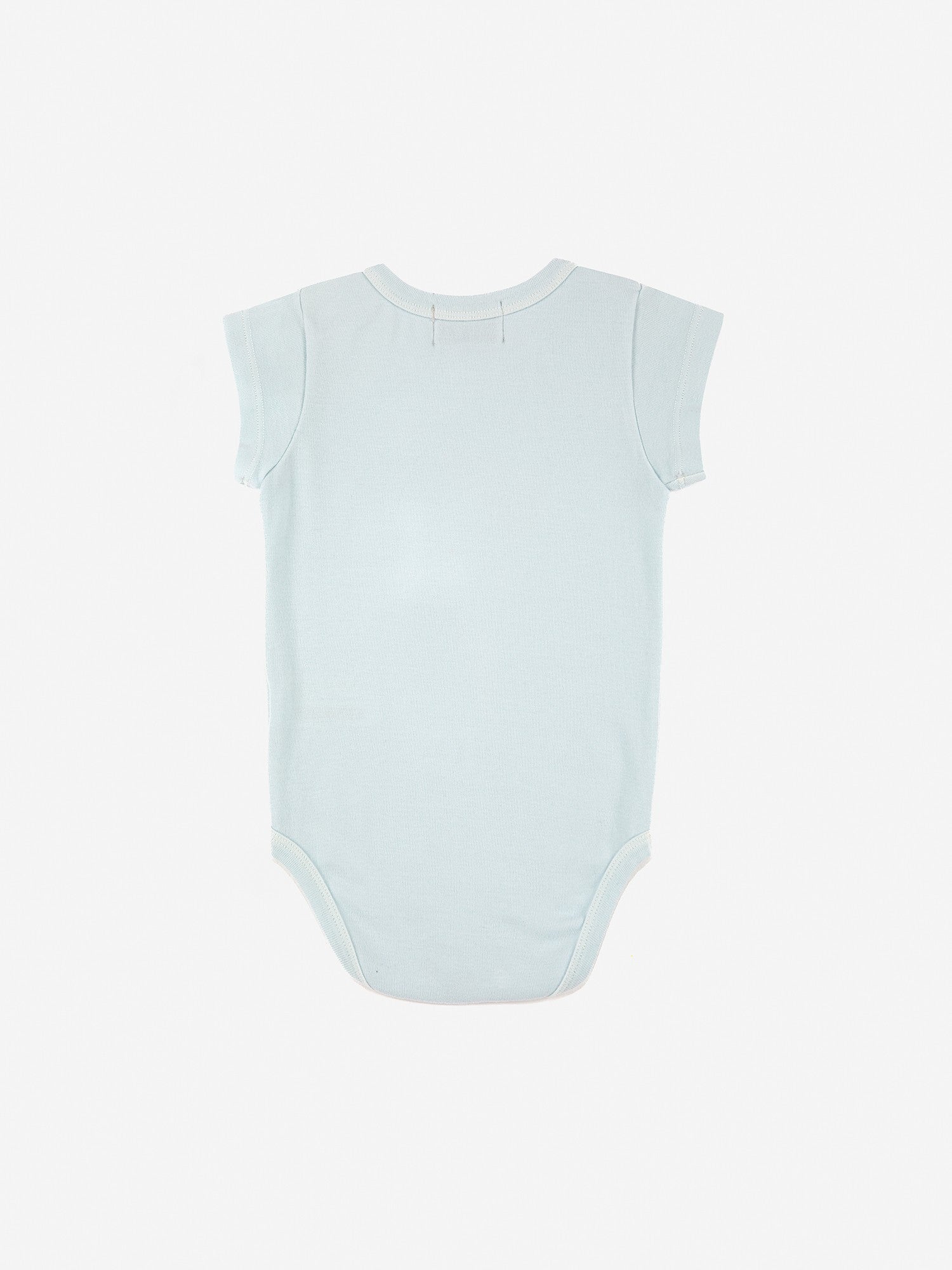 Baby Boys & Girls Blue Printed Babysuit