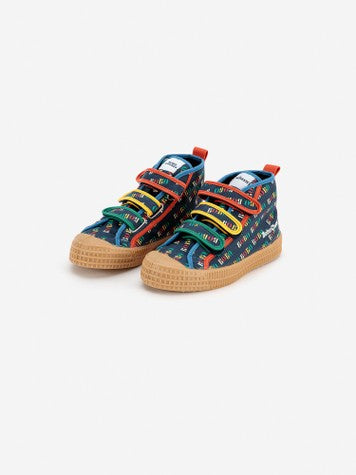 Boys & Girls Blue Logo Shoes
