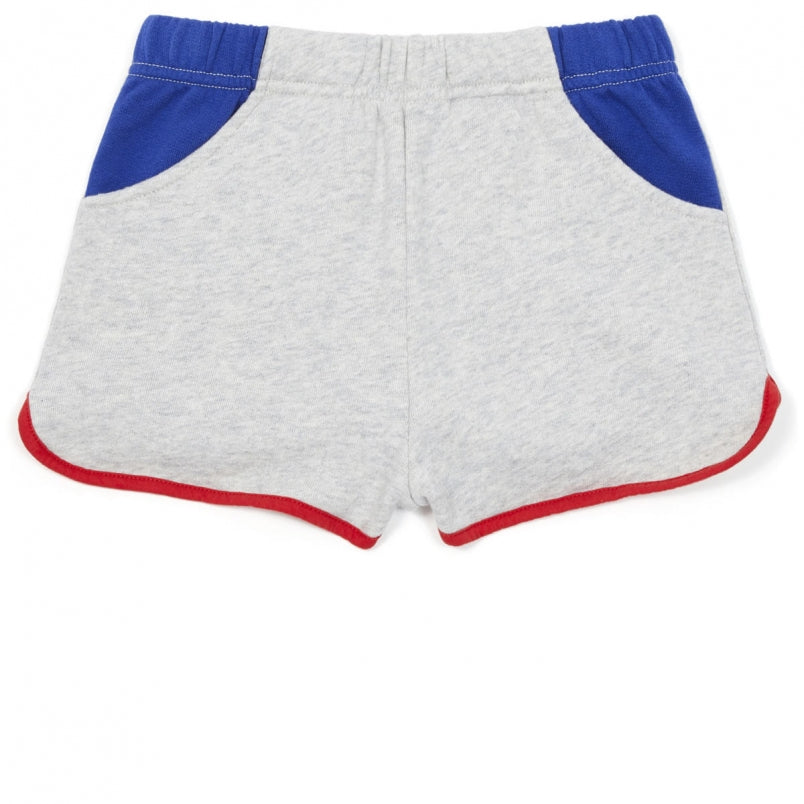Boys Grey Cotton Shorts