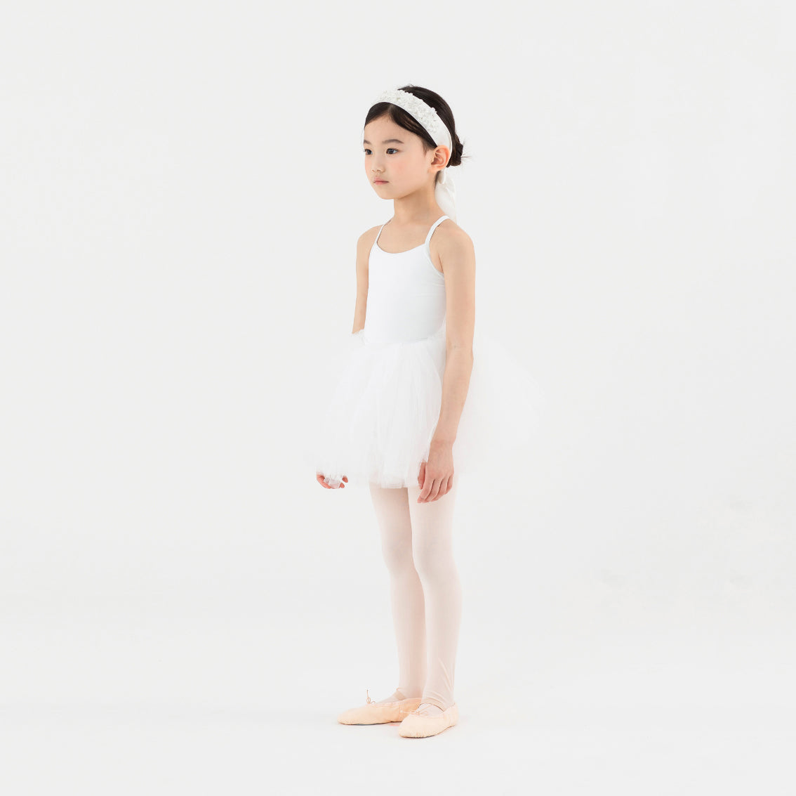 Jupon de danse blanc pour filles