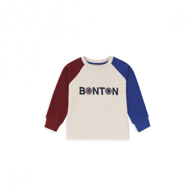 Boys Off White Cotton Logo Sweatshirt