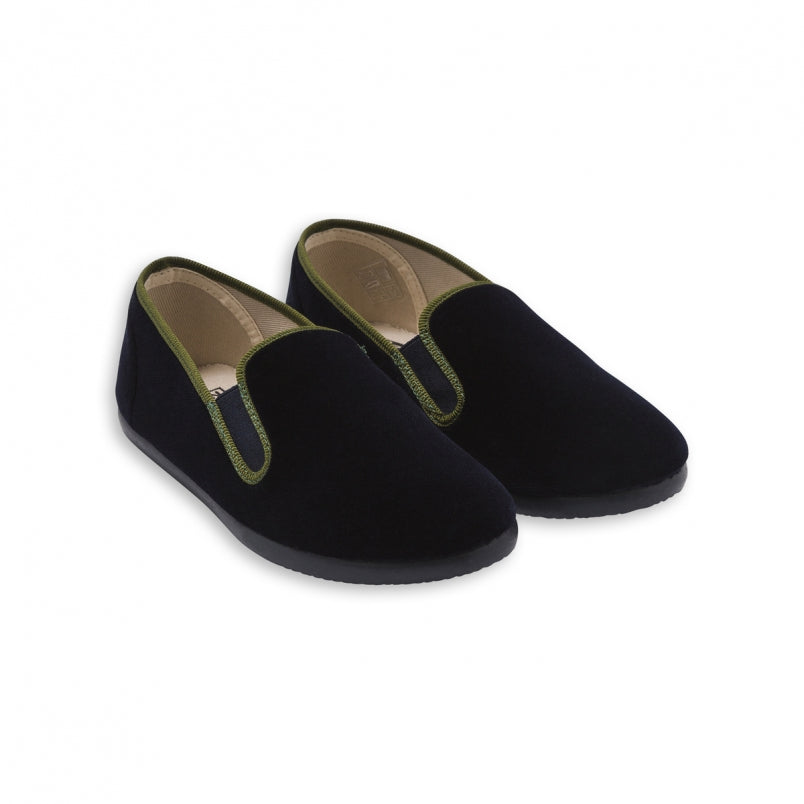 Boys Navy Cotton Shoes