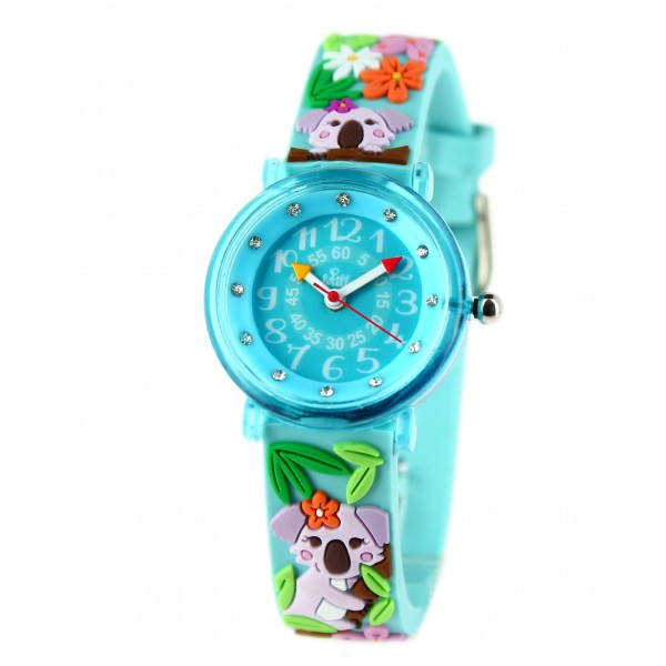 Montre Enfant Koala Vert Clair (6-9 ans)