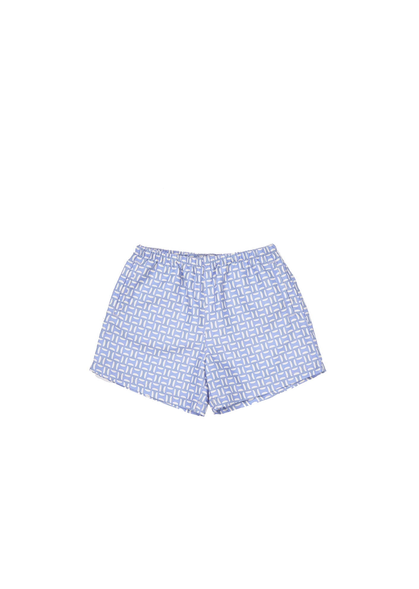 Boys & Girls Blue Printing Swim Shorts