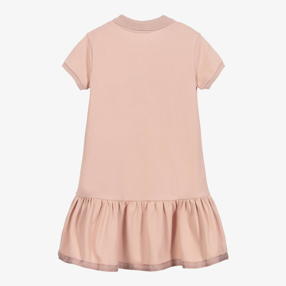 Girls Pale Pink Cotton Dress