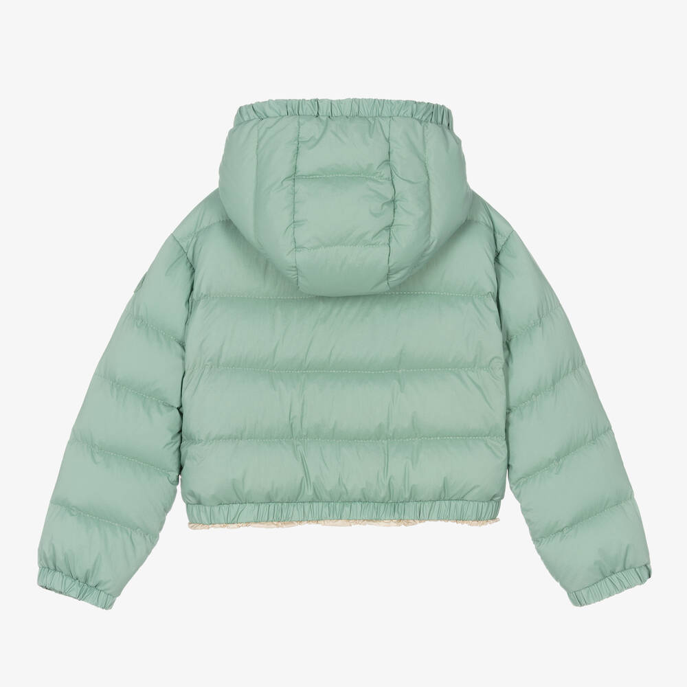 Girls Green "MANTAS" Padded Down Jacket