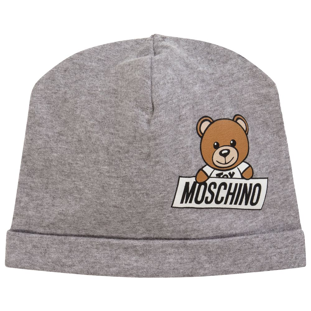 Boys & Girls Melange Grey Cotton Hat