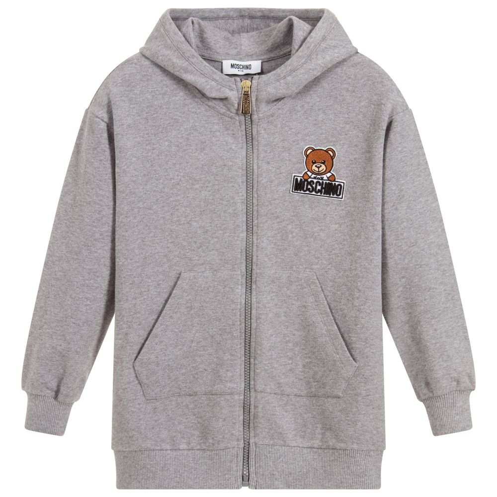 Boys & Girls Melange Grey Cotton Cardigan