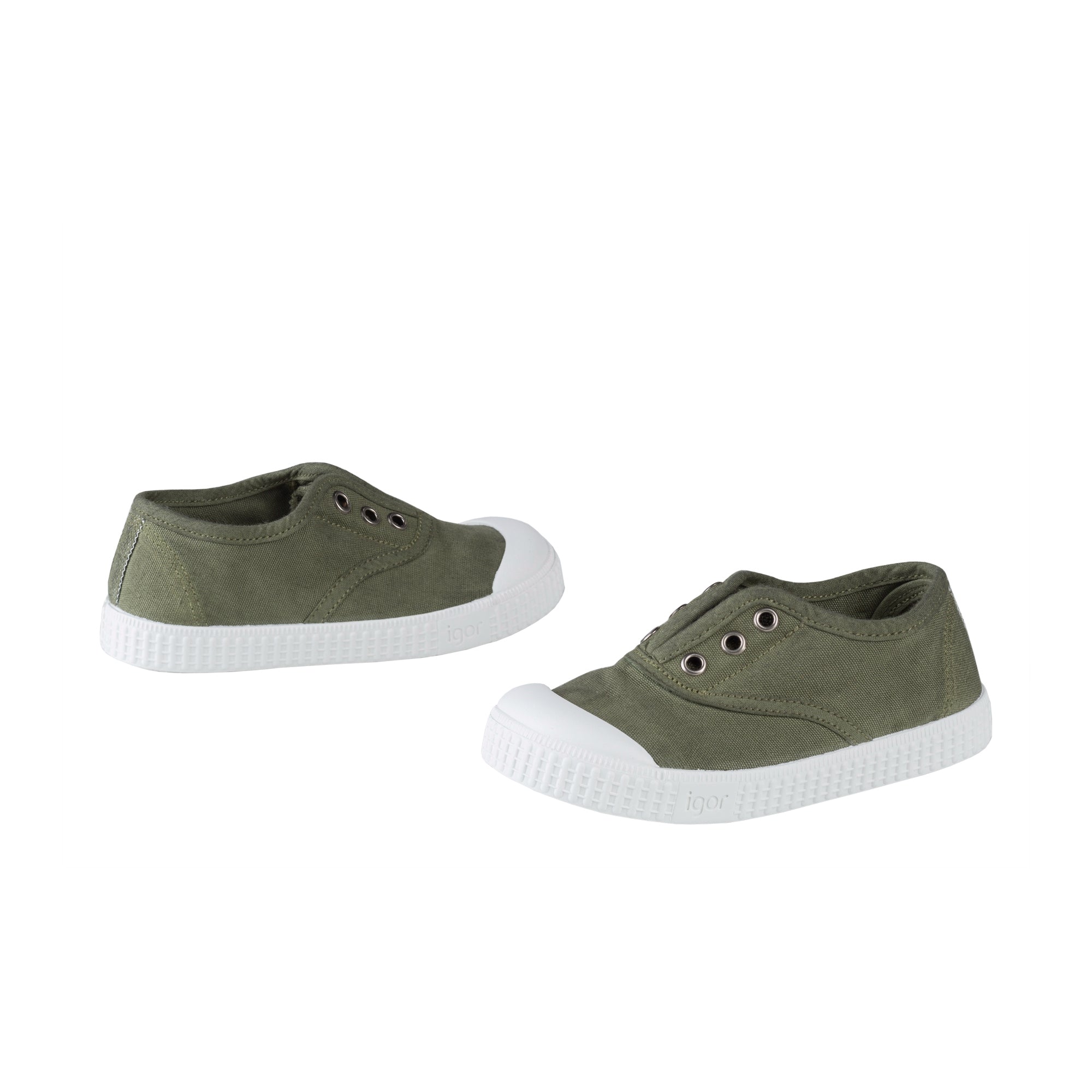 Boys Khaki Cotton Shoes