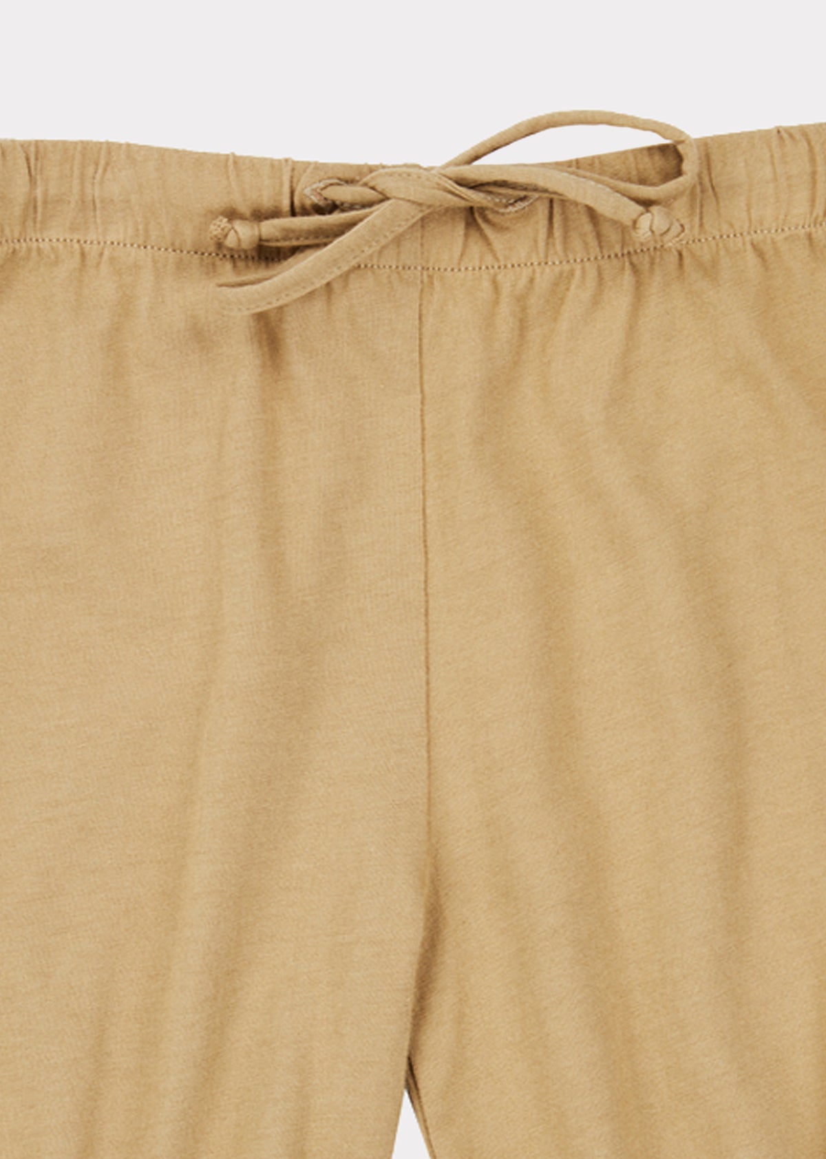 Pantalon en coton kaki clair pour bébés filles