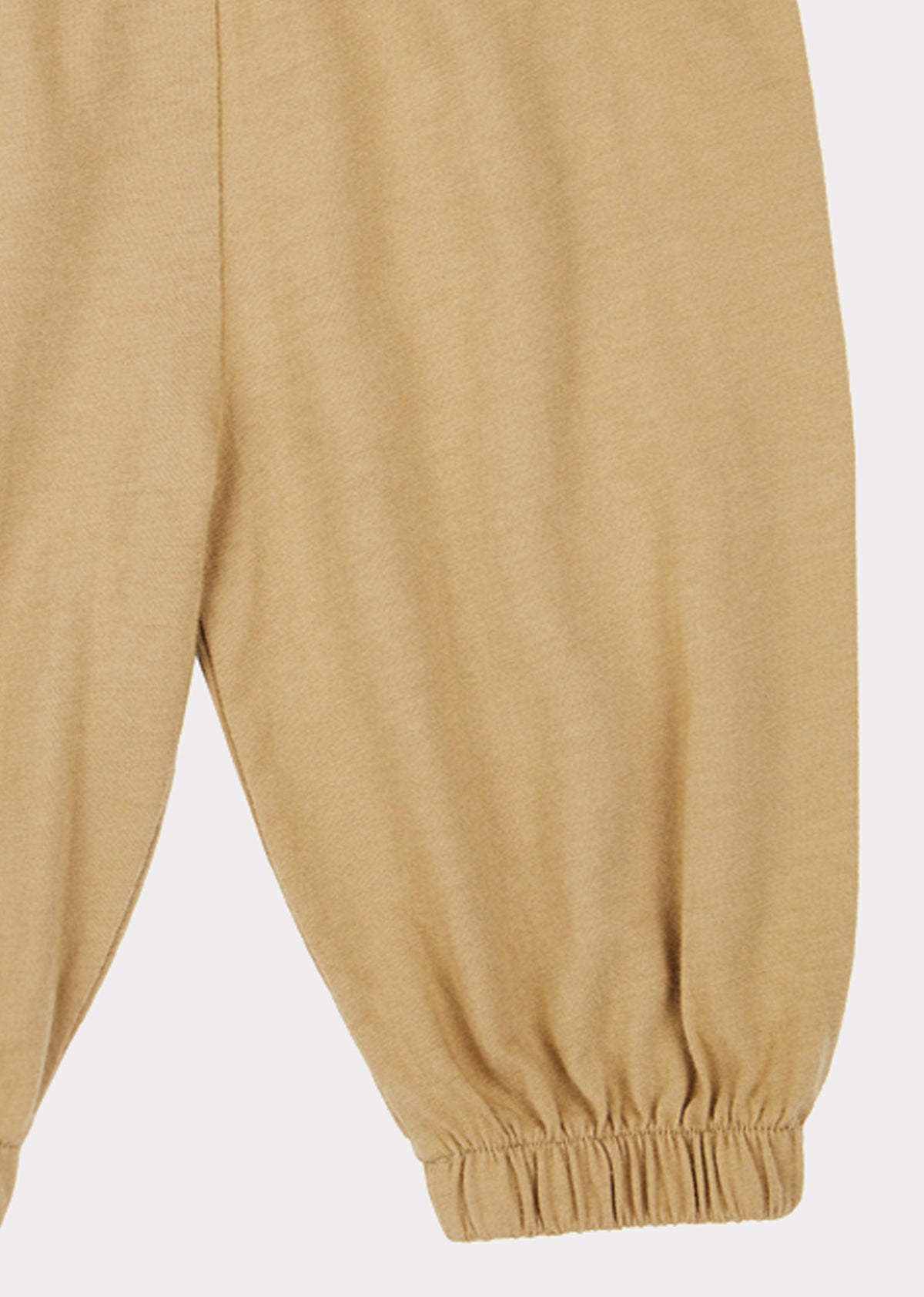 Pantalon en coton kaki clair pour bébés filles