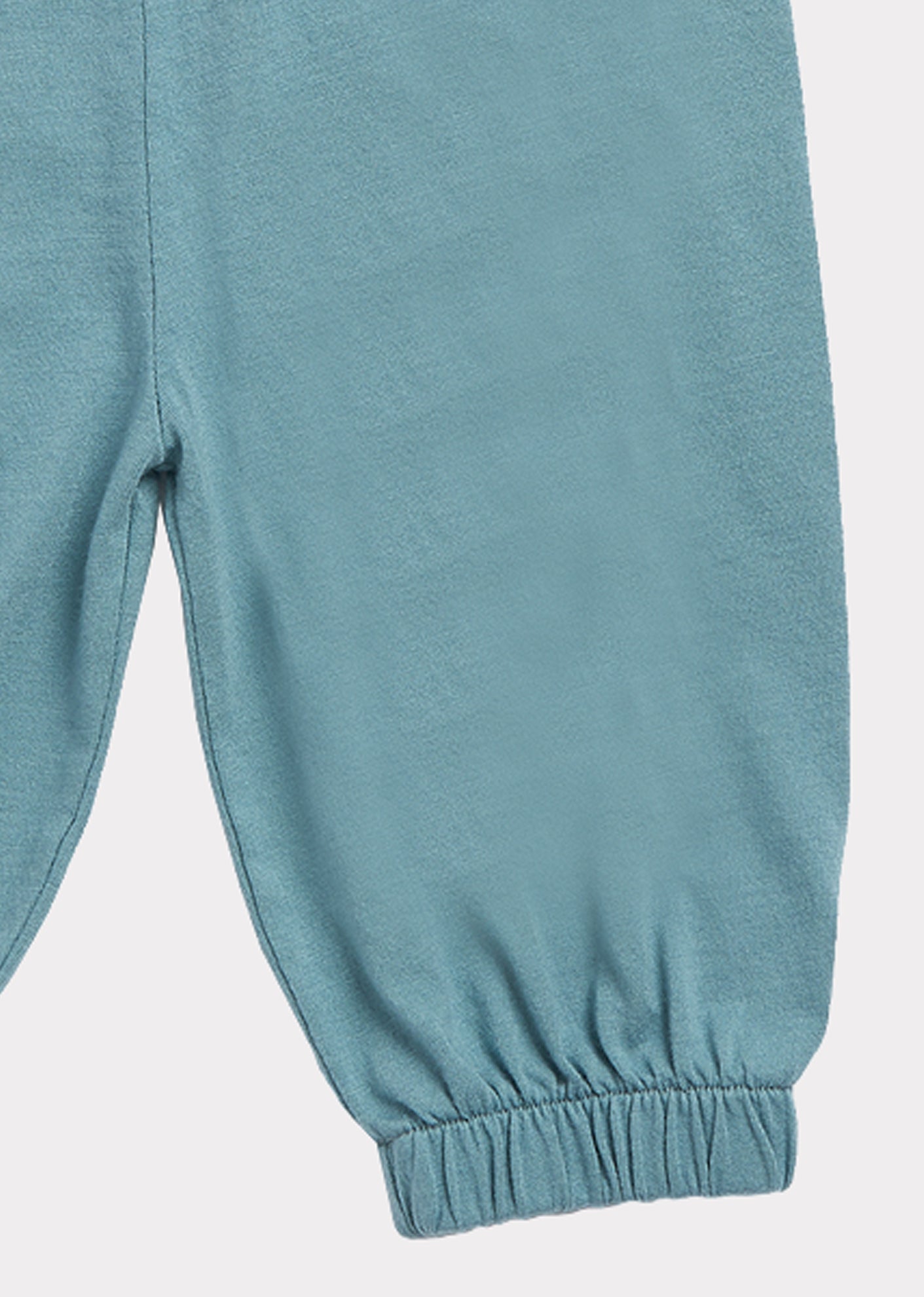Pantalon en coton bleu lac pour bébés filles