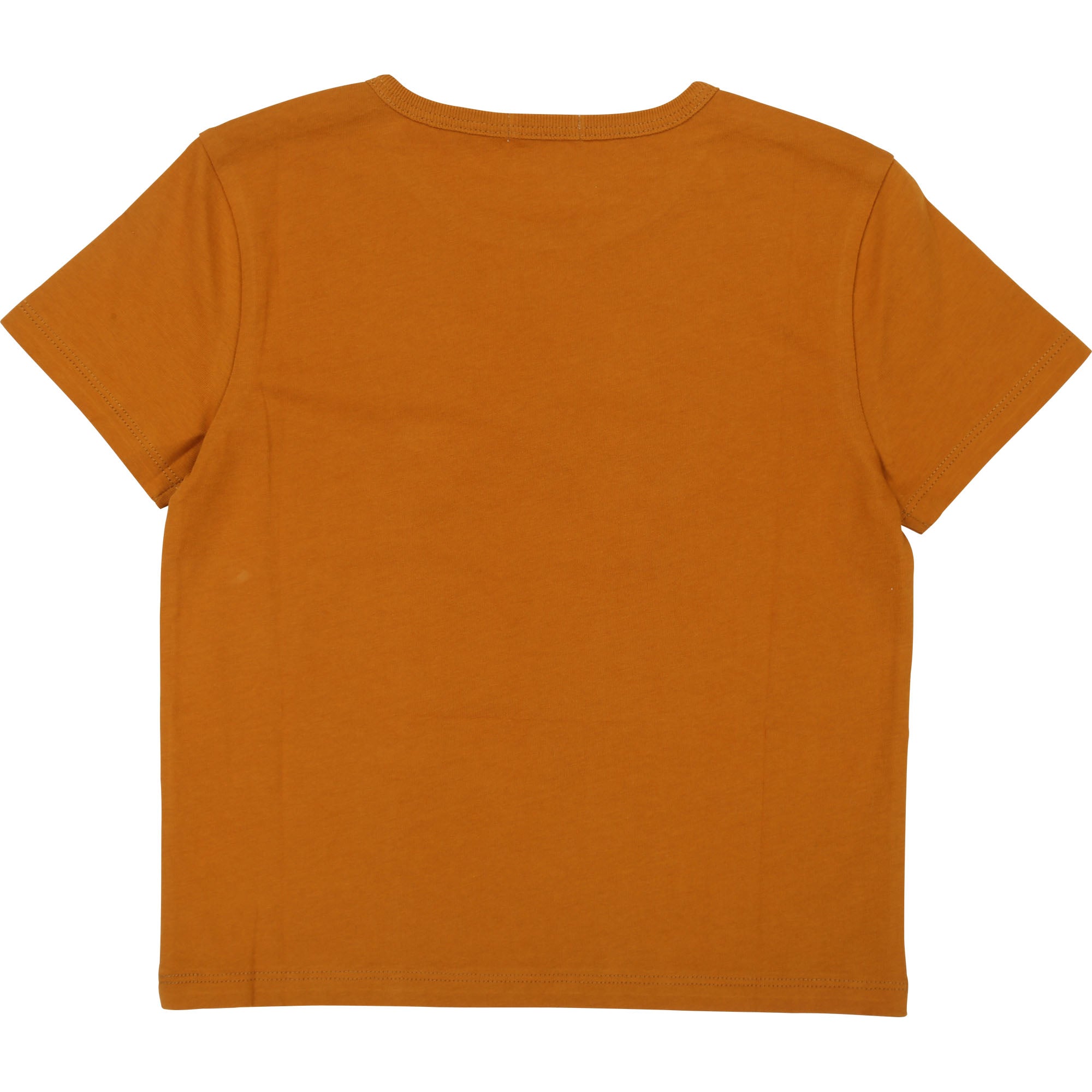 Boys Brown Cotton T-shirt