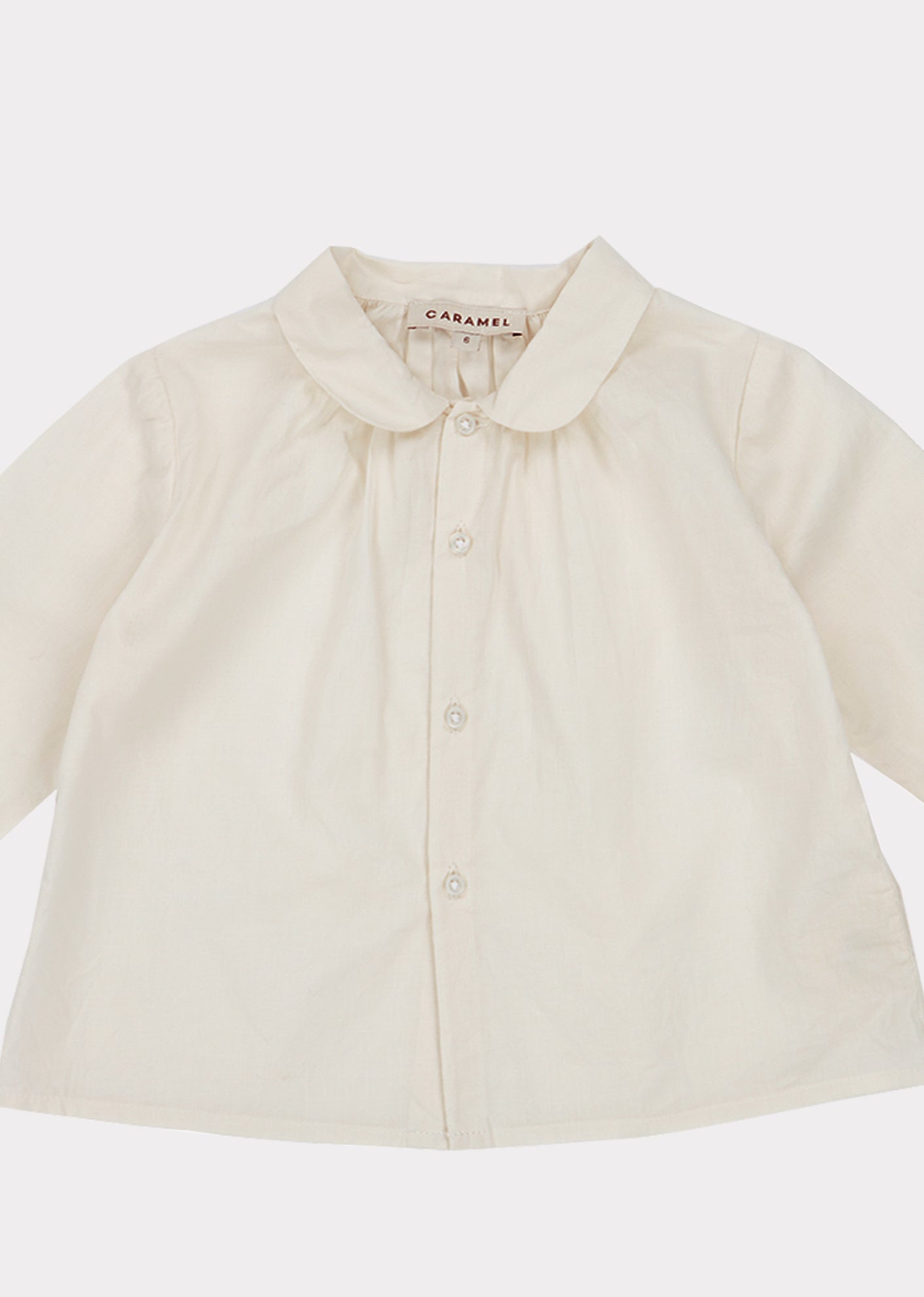 Chemise en coton blanc pour bébés filles