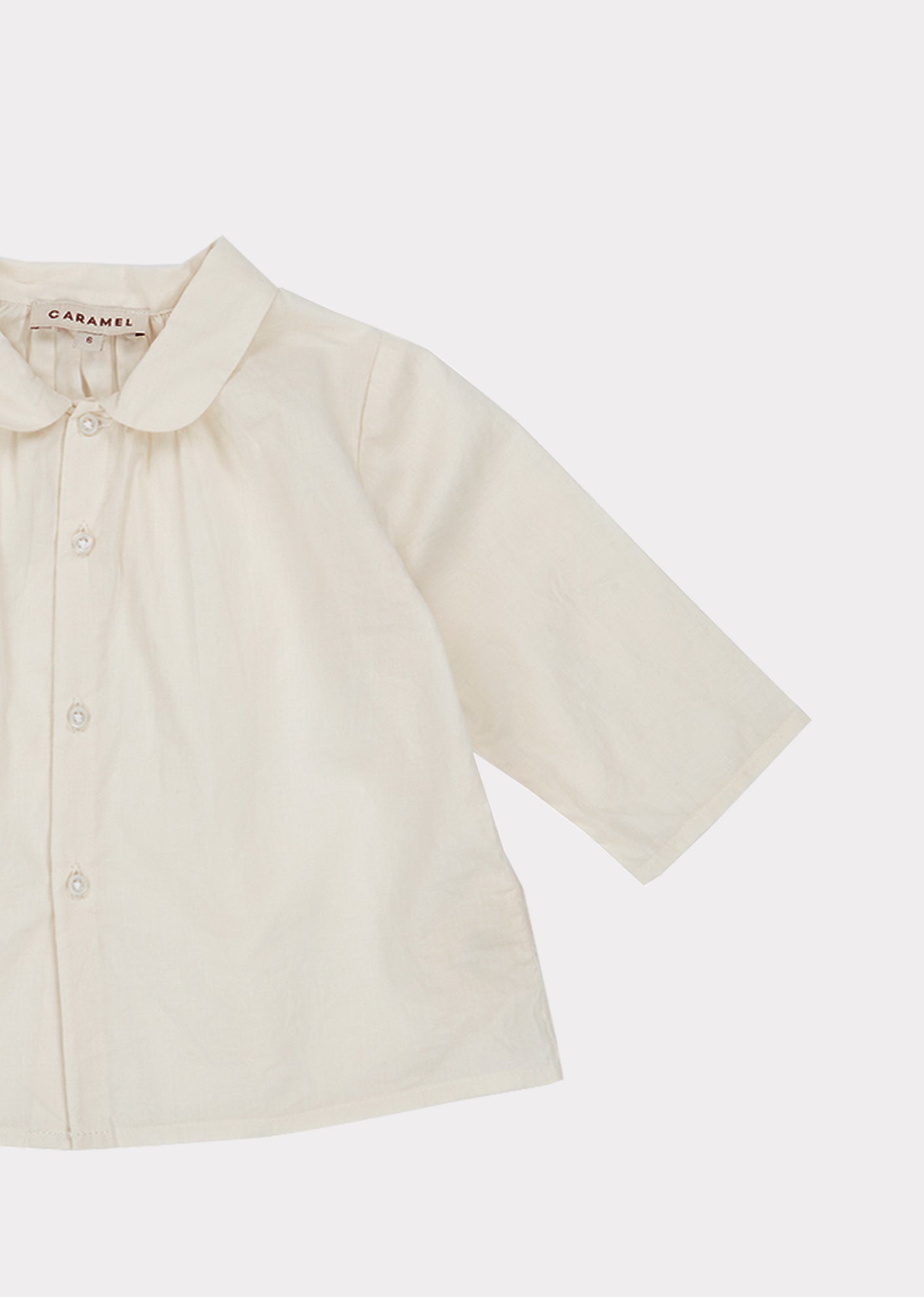 Chemise en coton blanc pour bébés filles