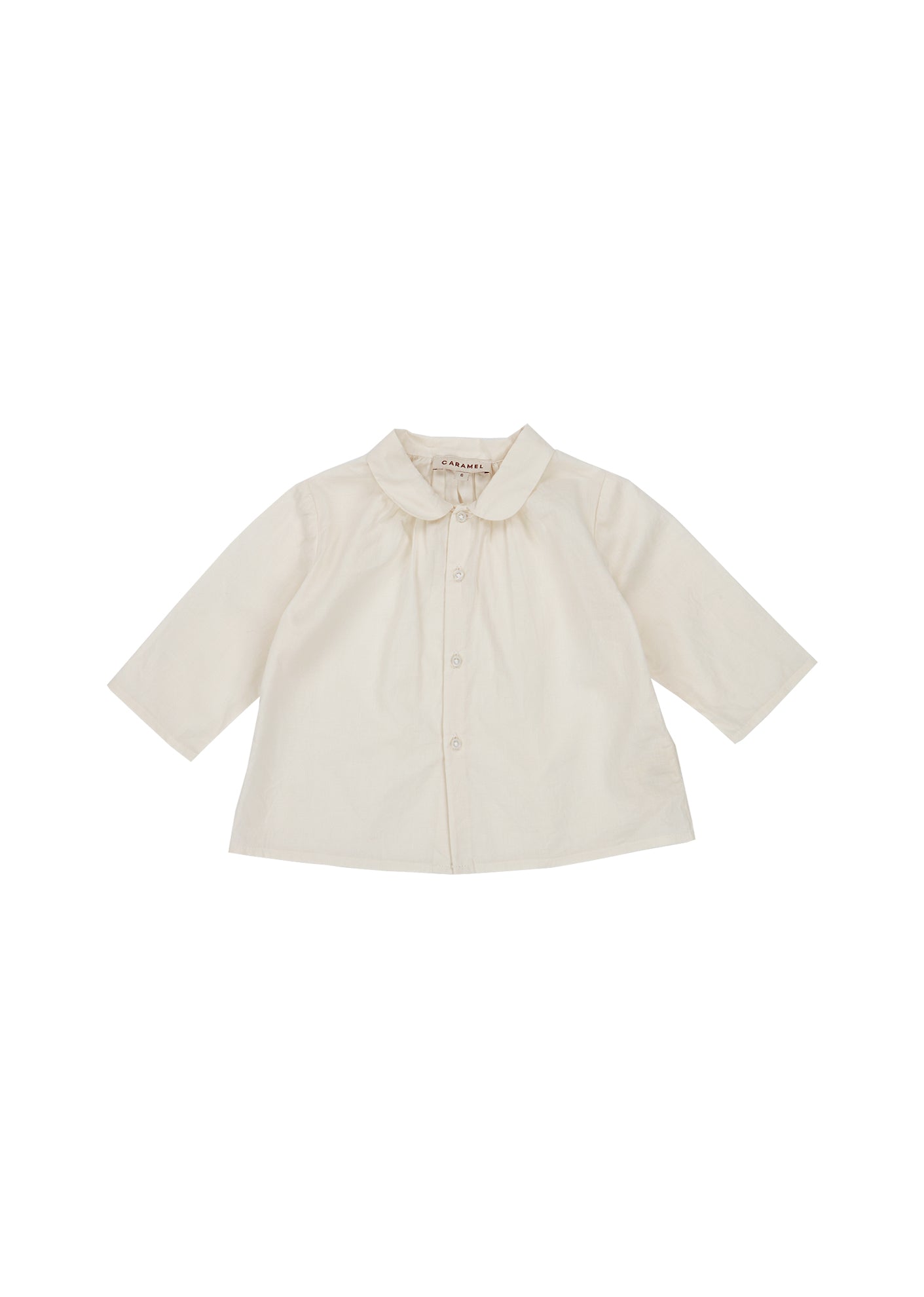 Baby Girls White Cotton Shirt