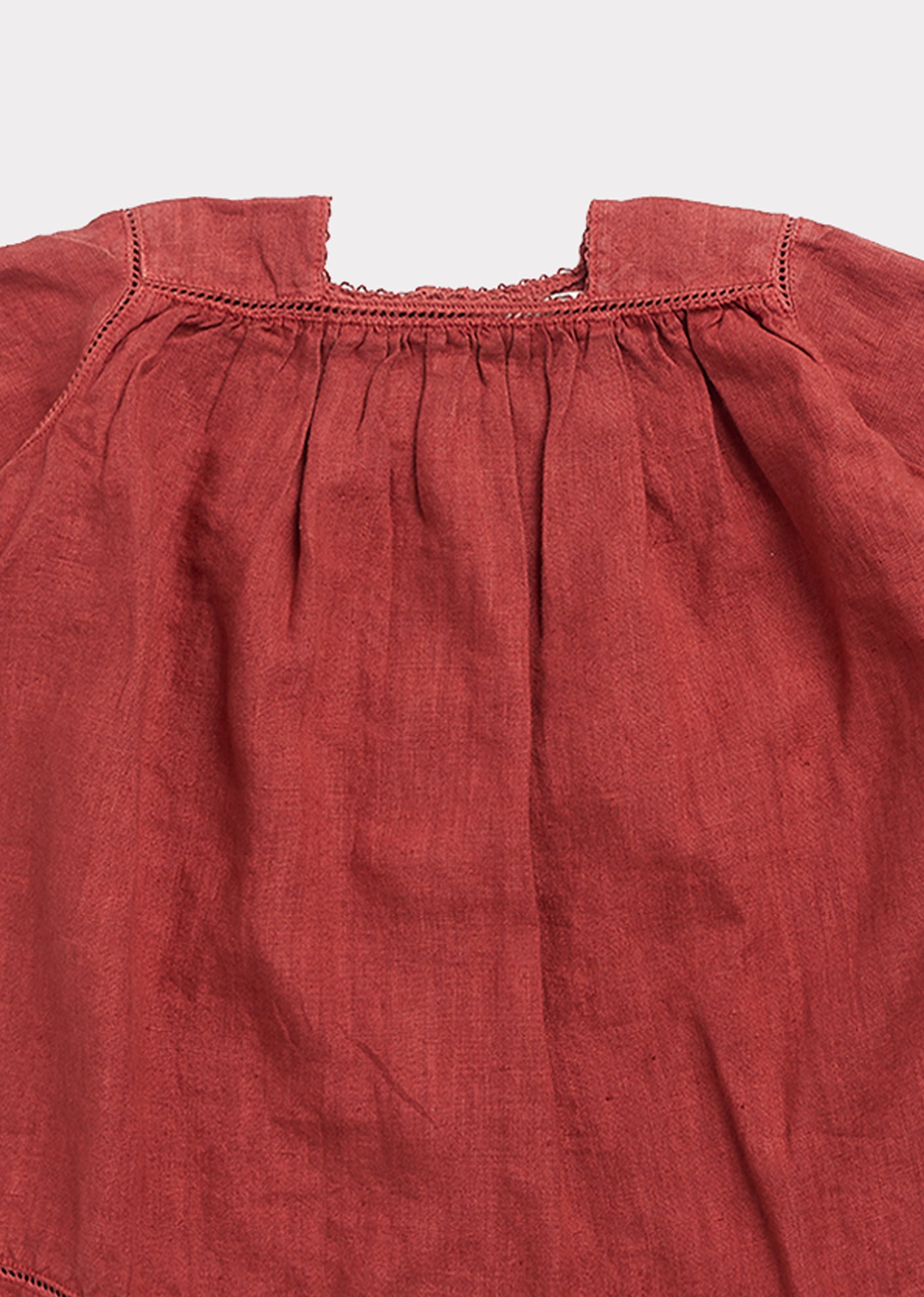 Robe Rouge Paprika pour Bébé Fille