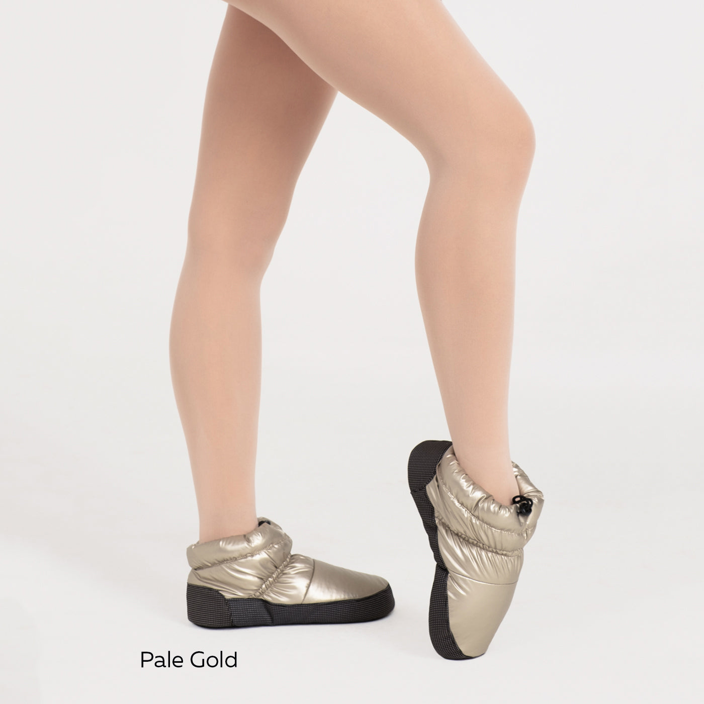 Girls Pale Gold Ballet Warmer Boots