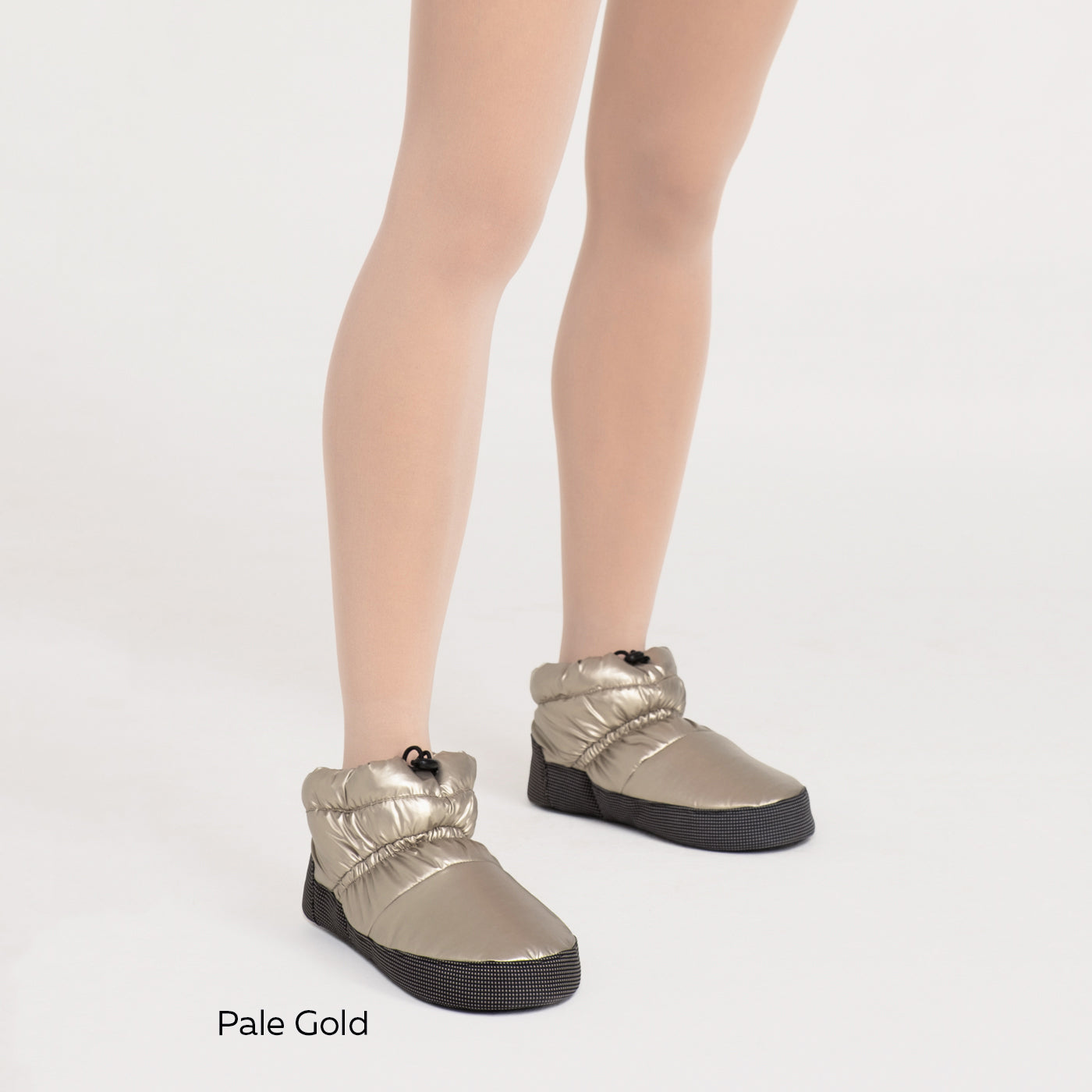 Girls Pale Gold Ballet Warmer Boots