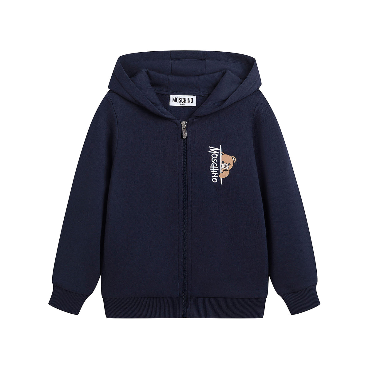 Baby Boys & Girls Navy Cotton Zip-Up Set