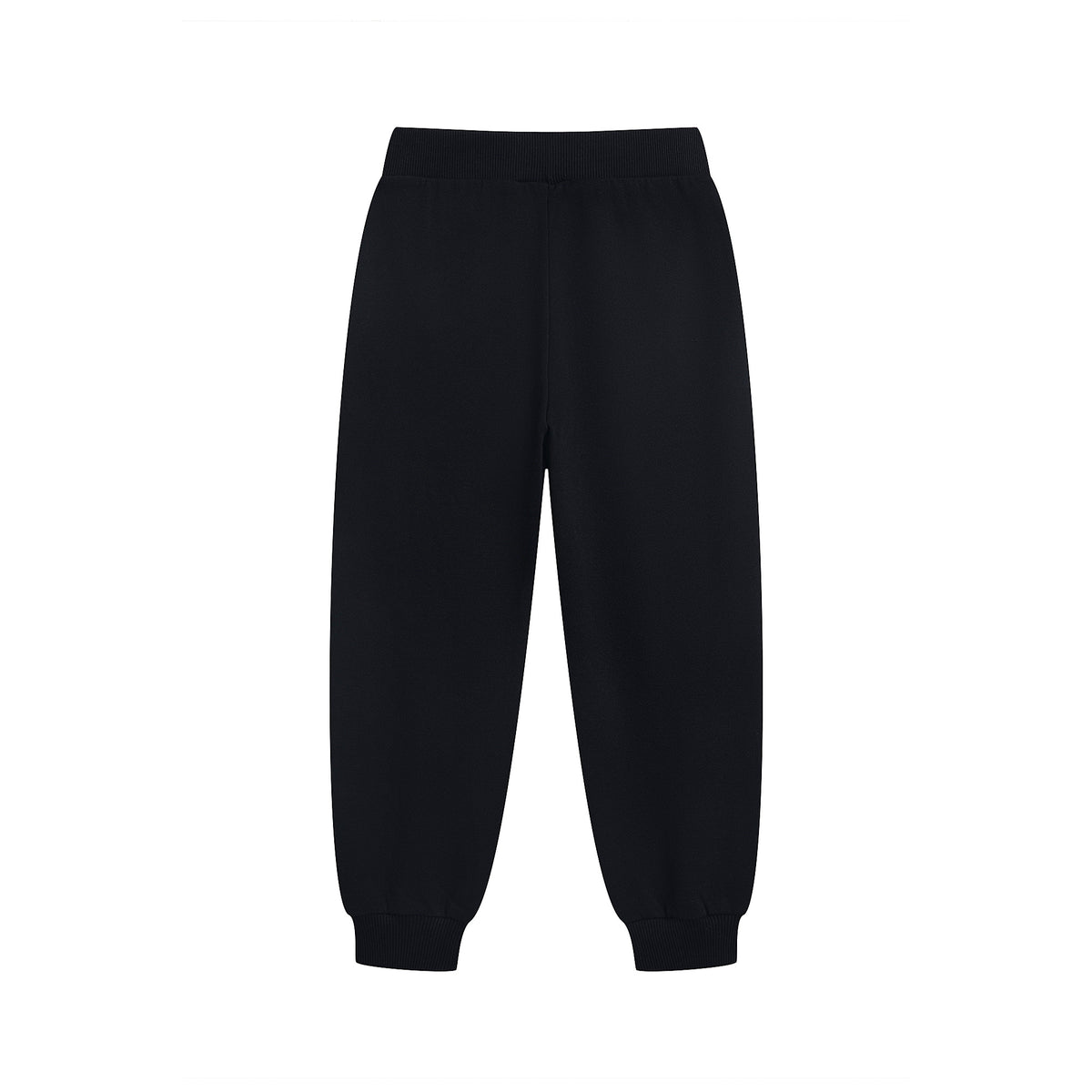 Boys & Girls Black Logo Cotton Set