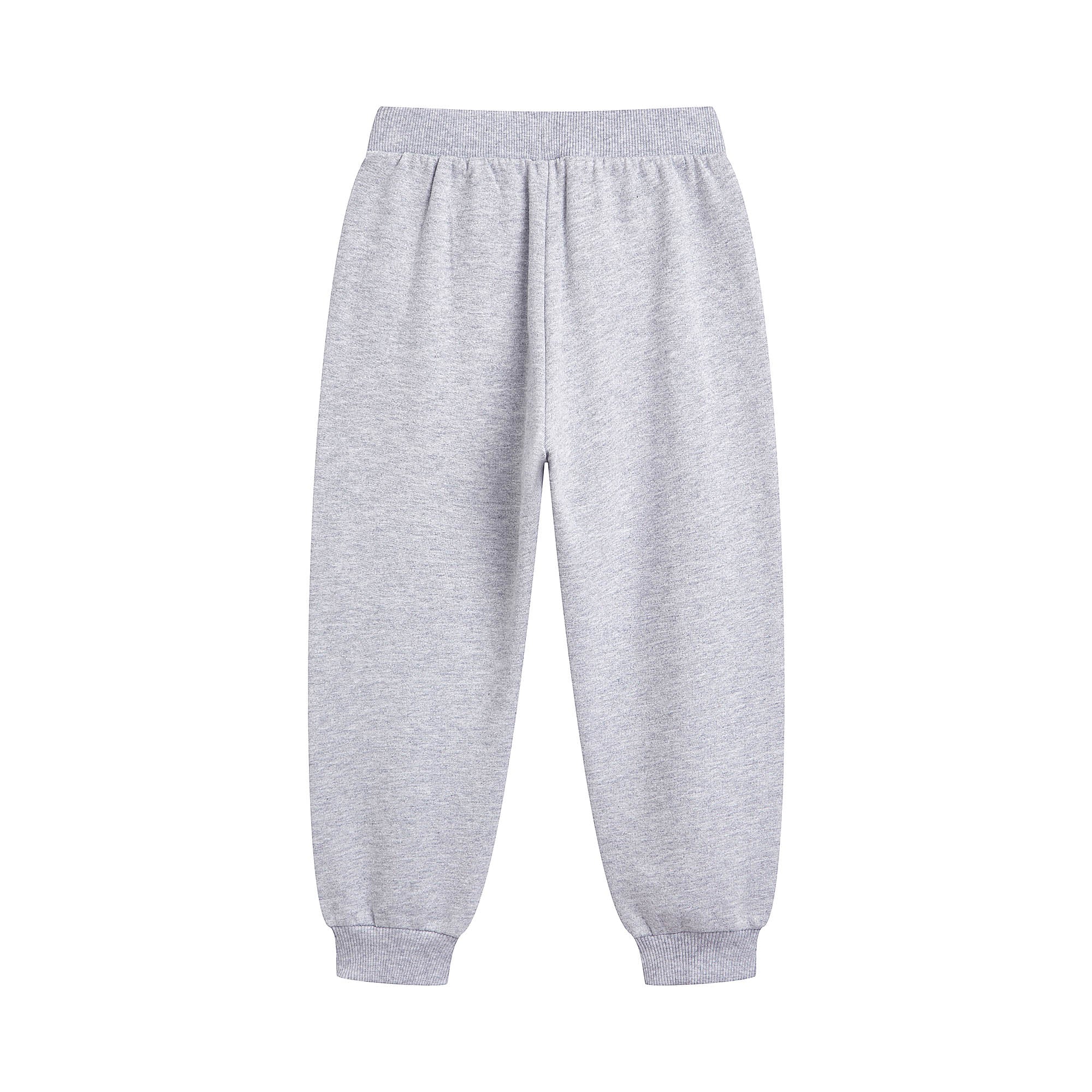 Baby Boys & Girls Grey Cotton Trousers