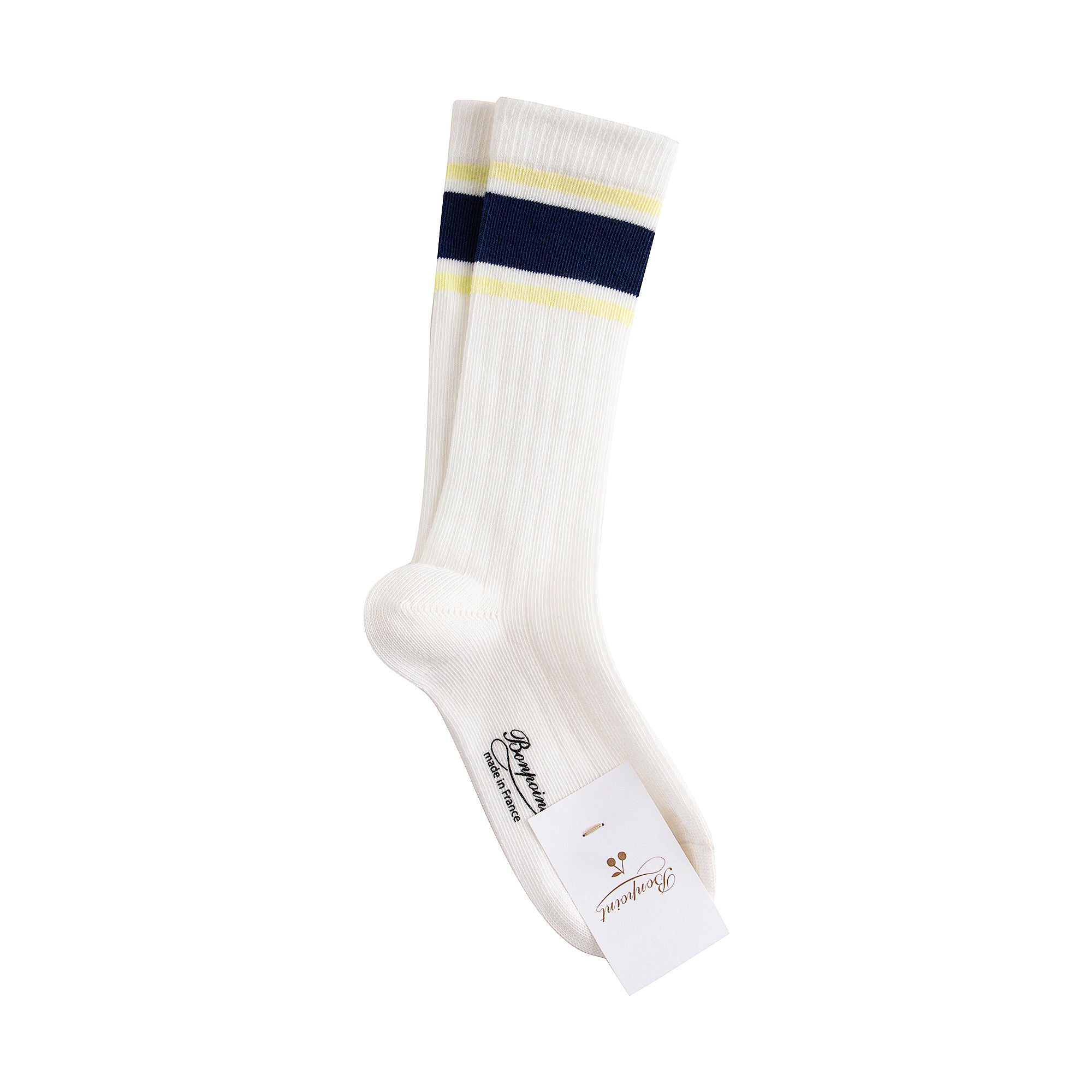 Boys White Cotton Socks