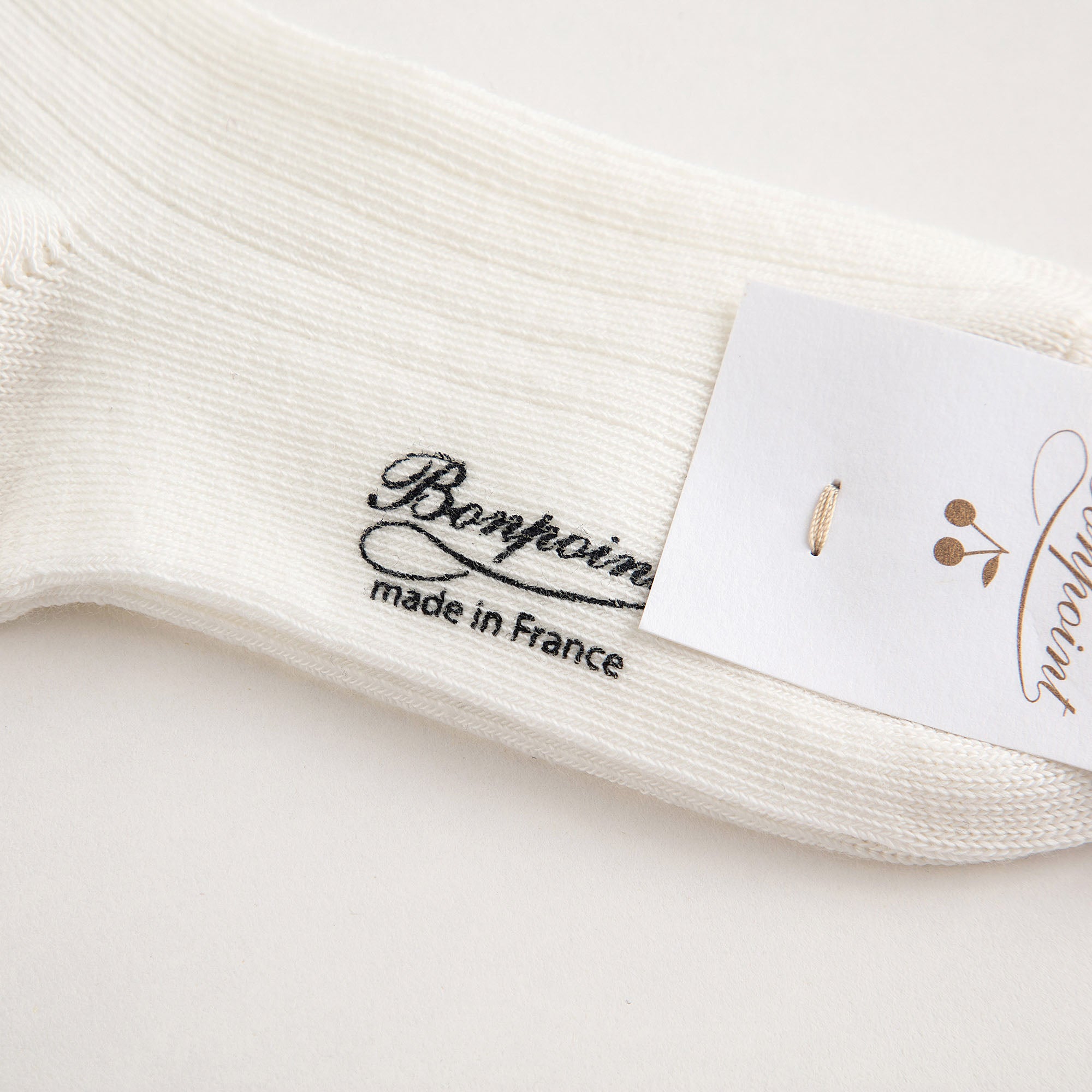 Boys White Cotton Socks
