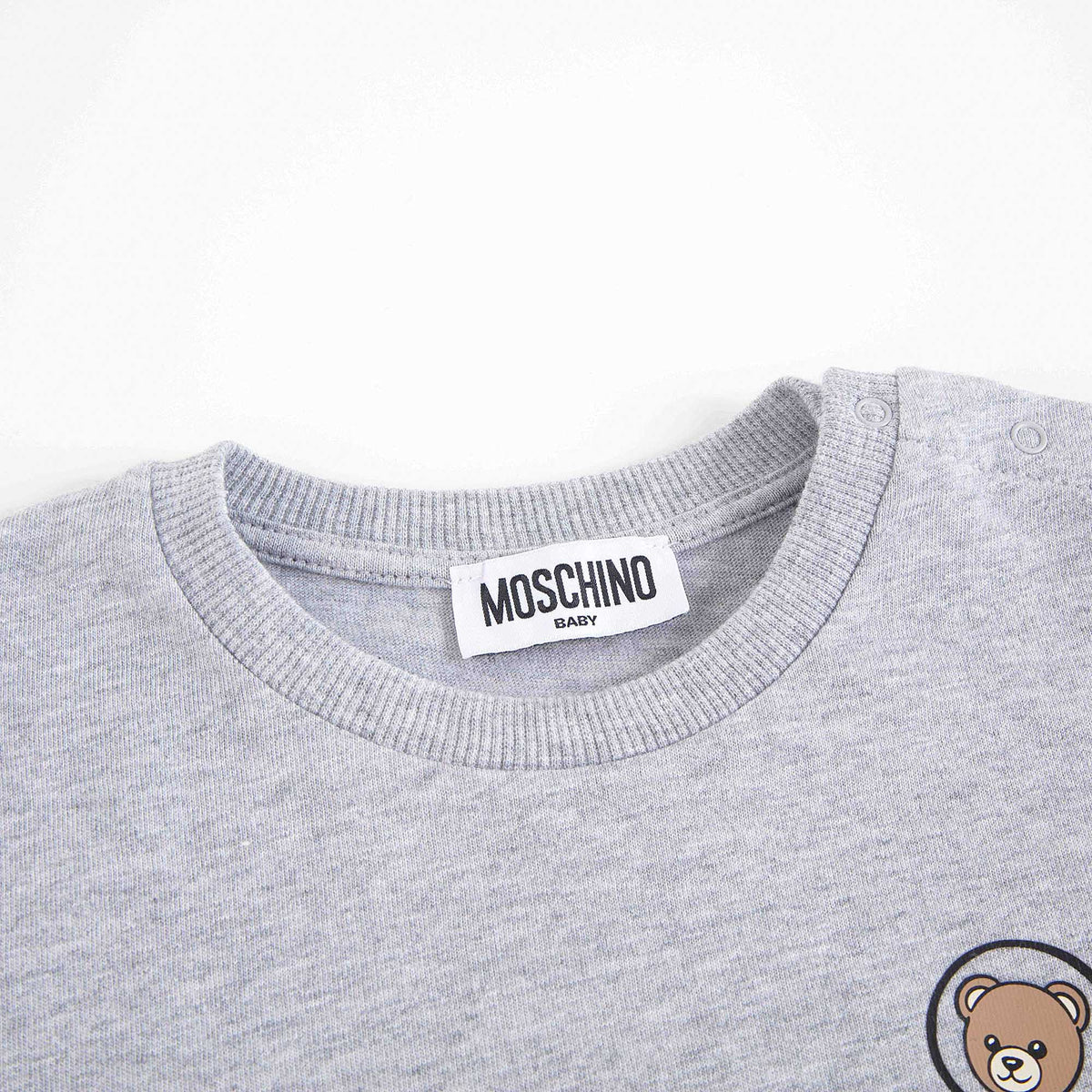 Baby Boys & Girls Grey Cotton T-Shirt