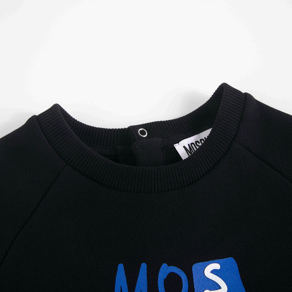 Baby Boys & Girls Black Cotton Sweatshirt