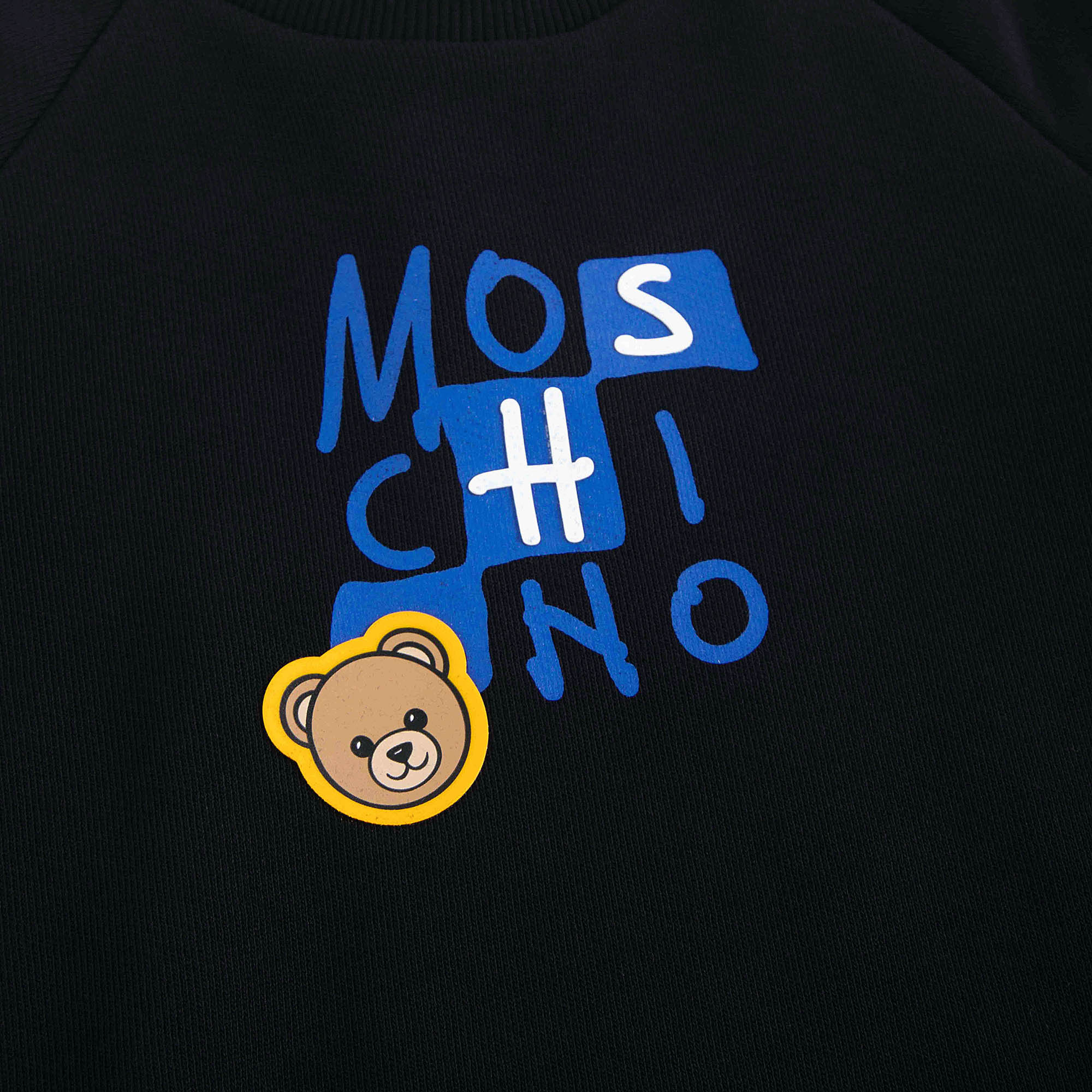 Baby Boys & Girls Black Cotton Sweatshirt